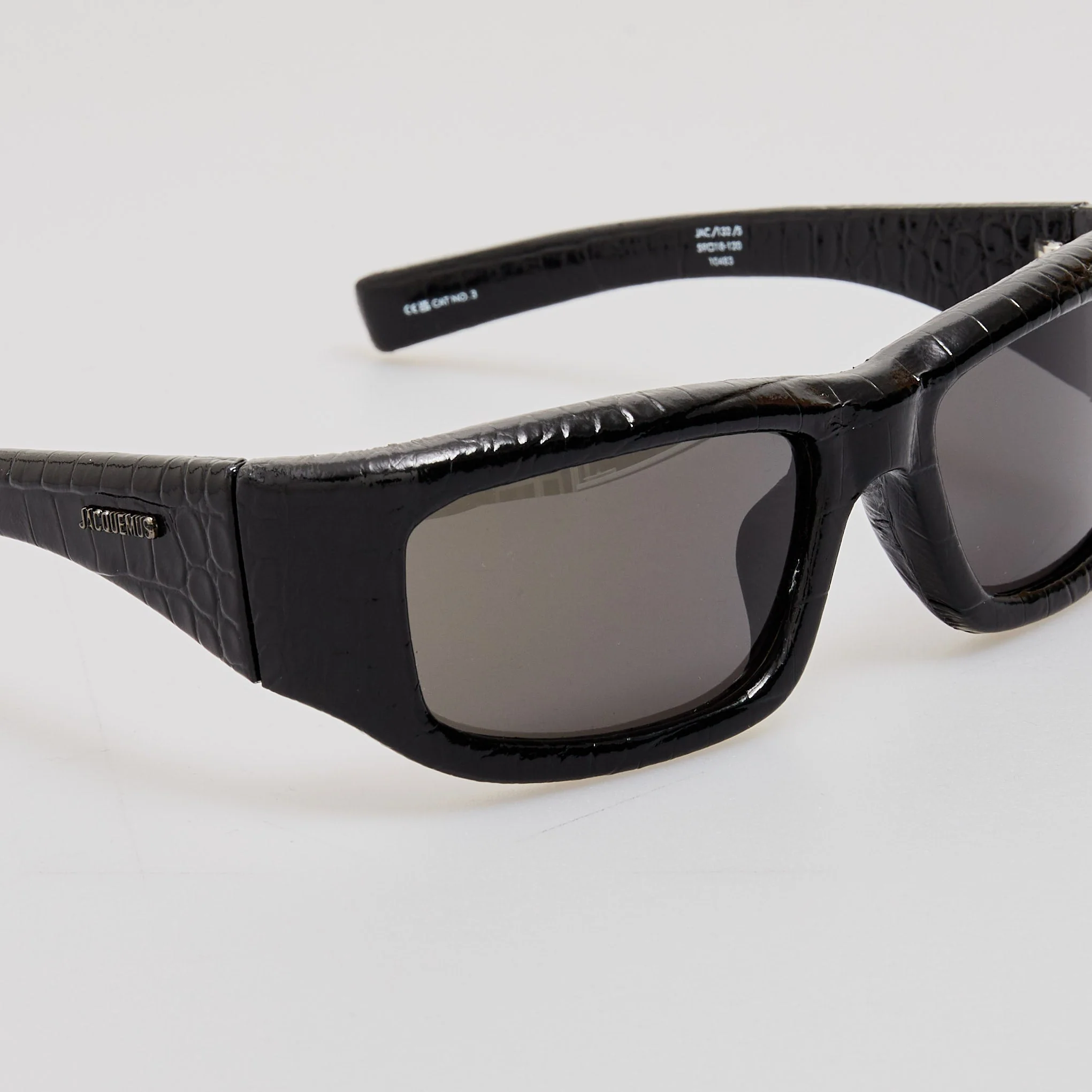 Aero Sunglasses in Black Crocodile - Image 3