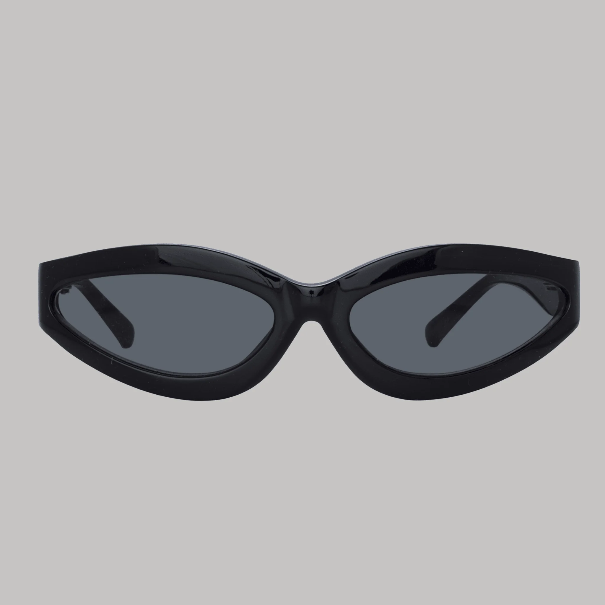 Agnes Wrap Sunglasses in Black