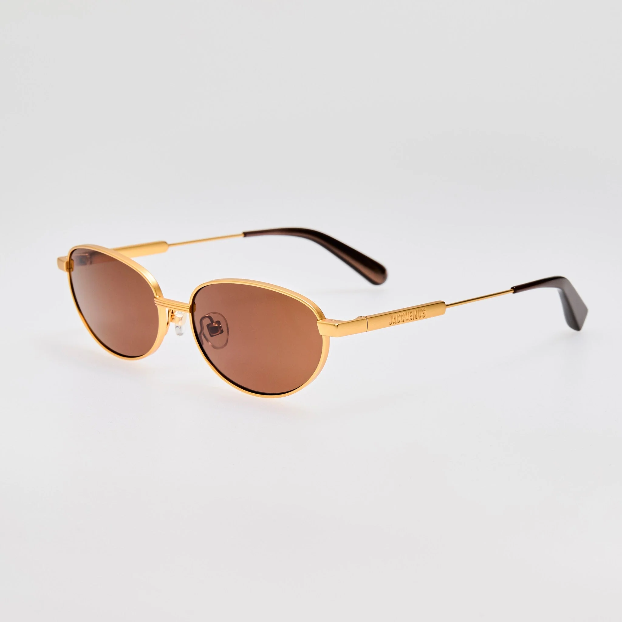 Alba Sunglasses in Matt Gold - Image 2
