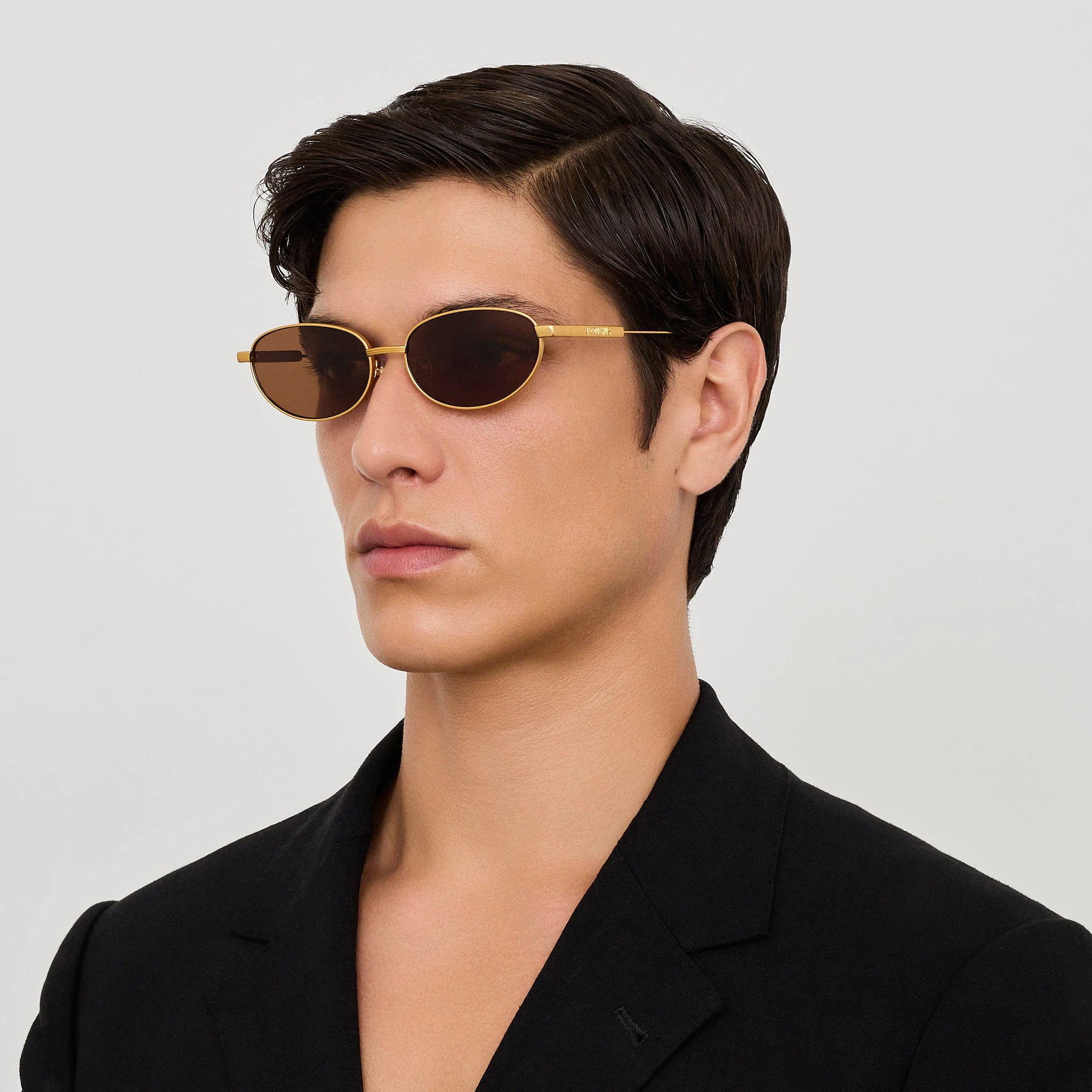 Alba Sunglasses in Matt Gold - Image 3