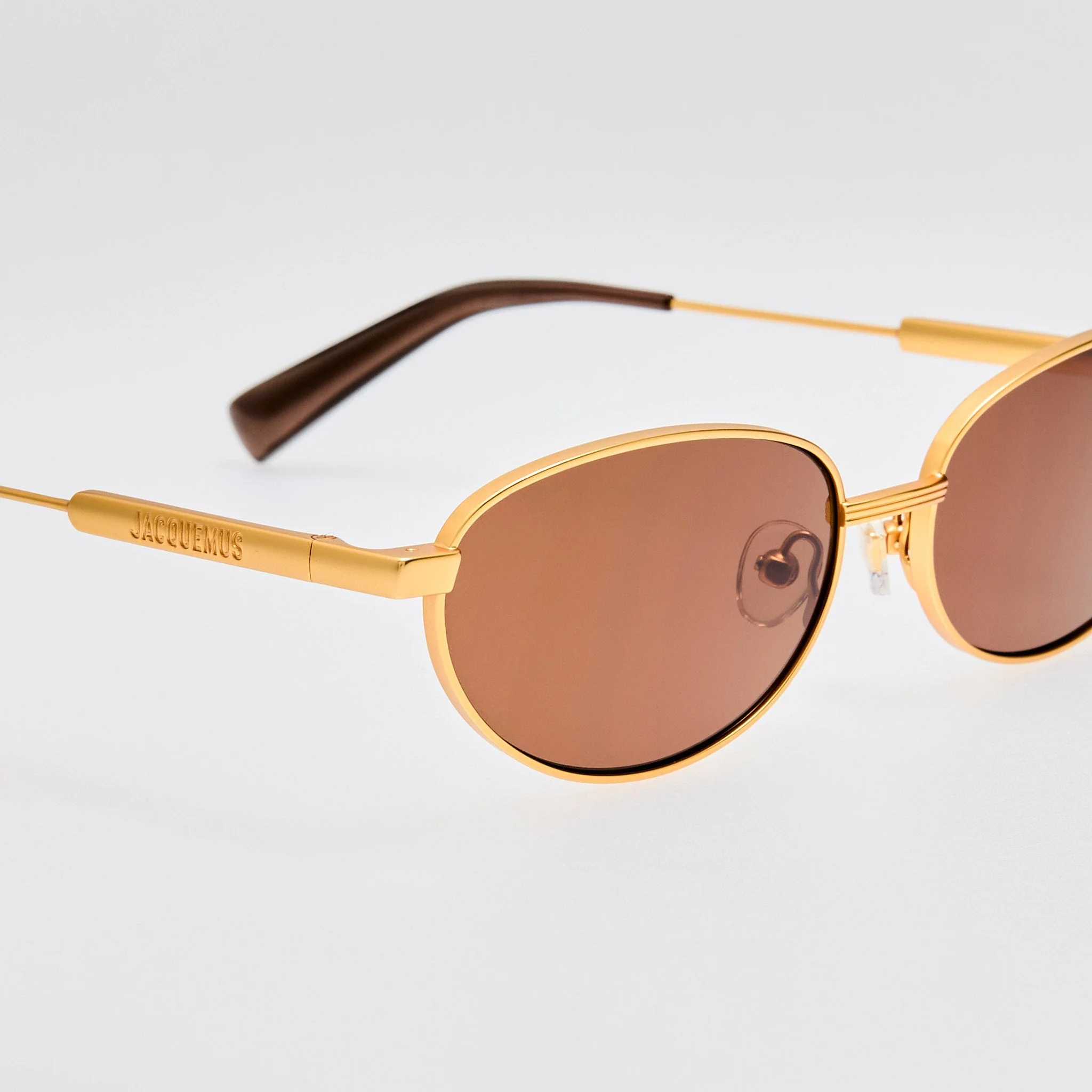 Alba Sunglasses in Matt Gold - Image 5