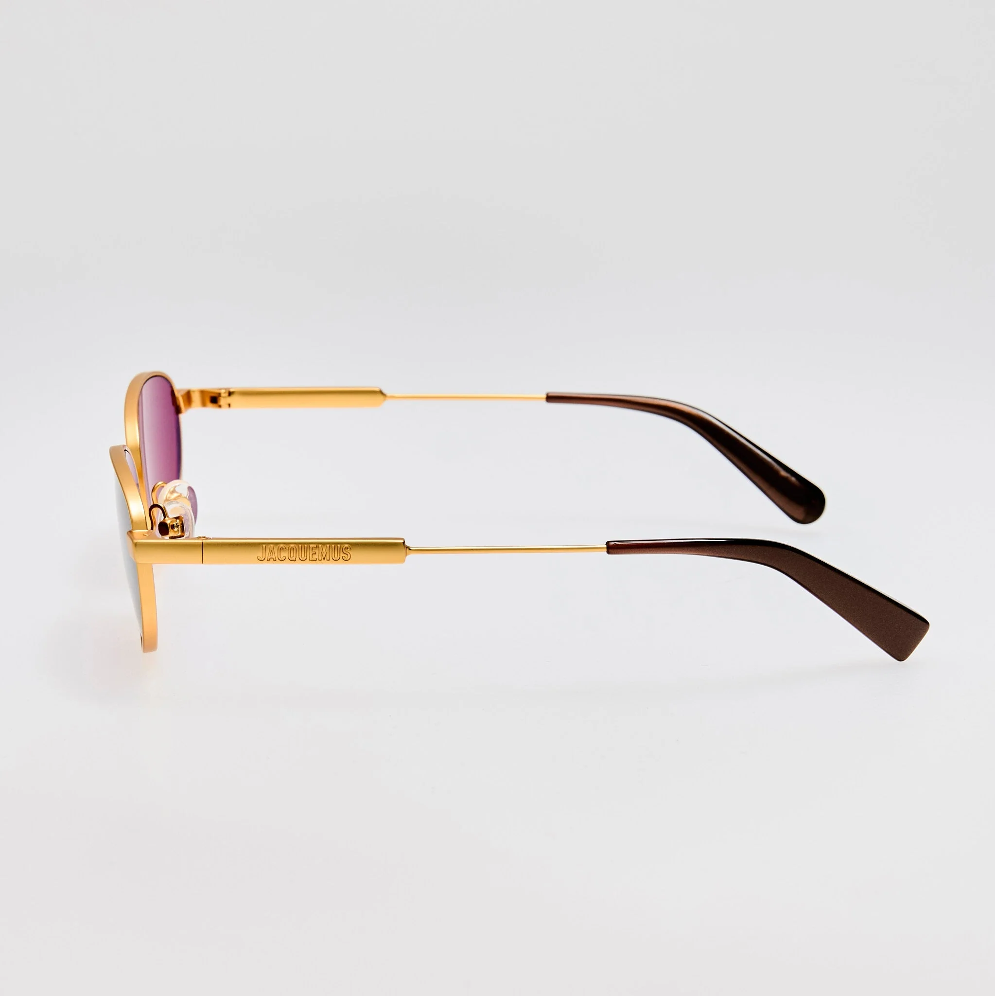 Alba Sunglasses in Matt Gold - Image 6