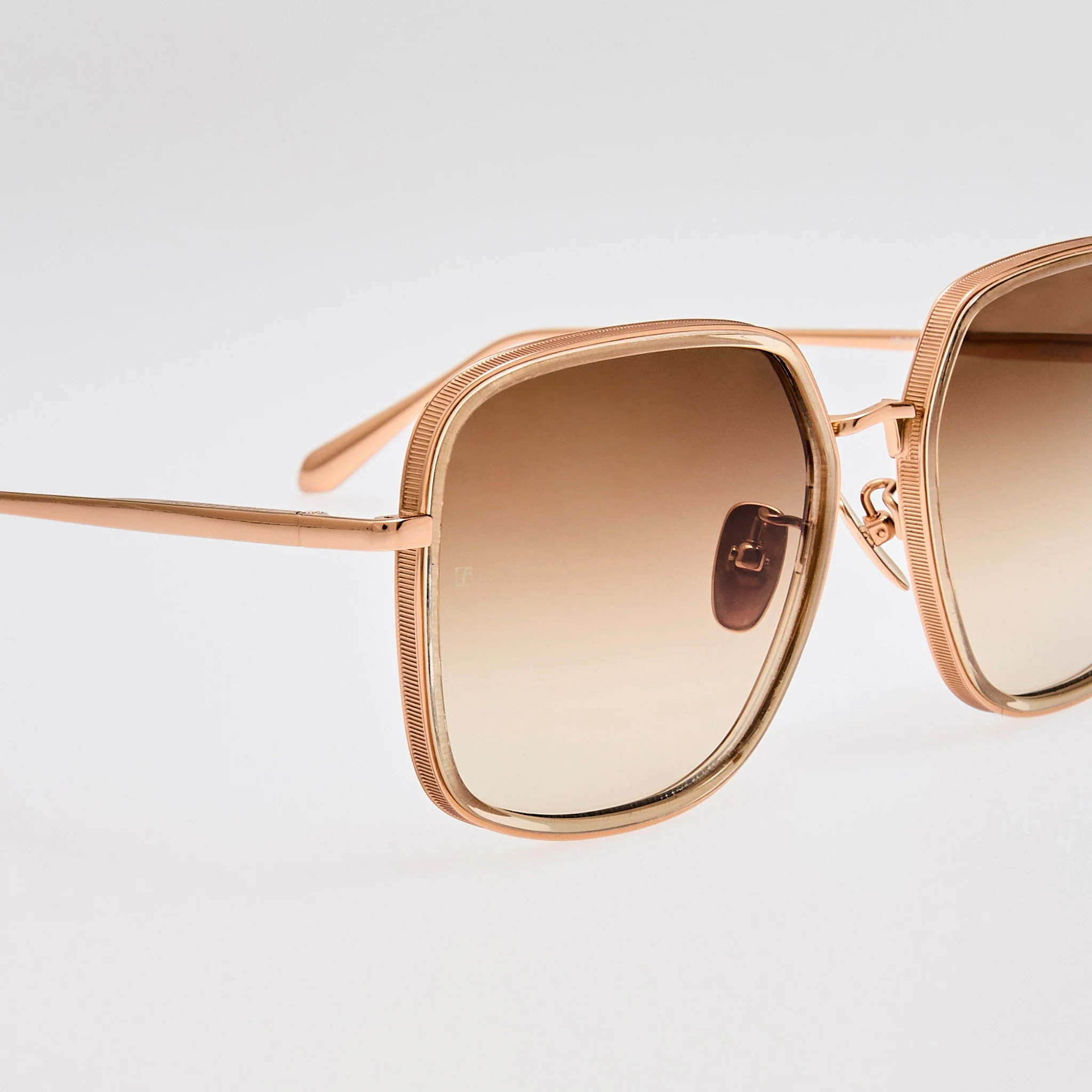 Alicia Sunglasses in 18K Gold and Camel - Image 4