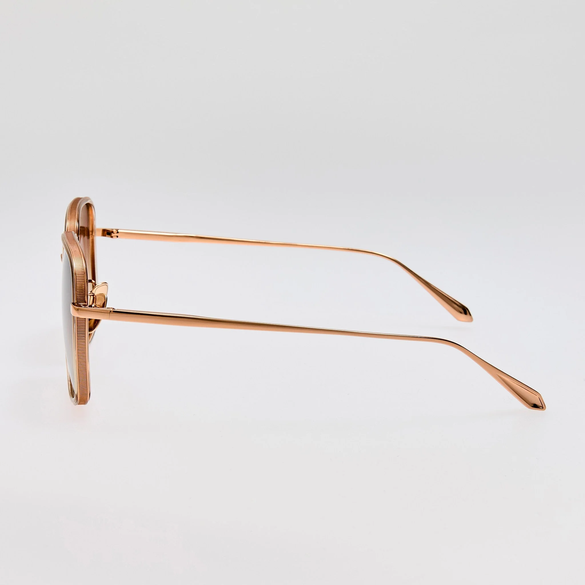 Alicia Sunglasses in 18K Gold and Camel - Image 5