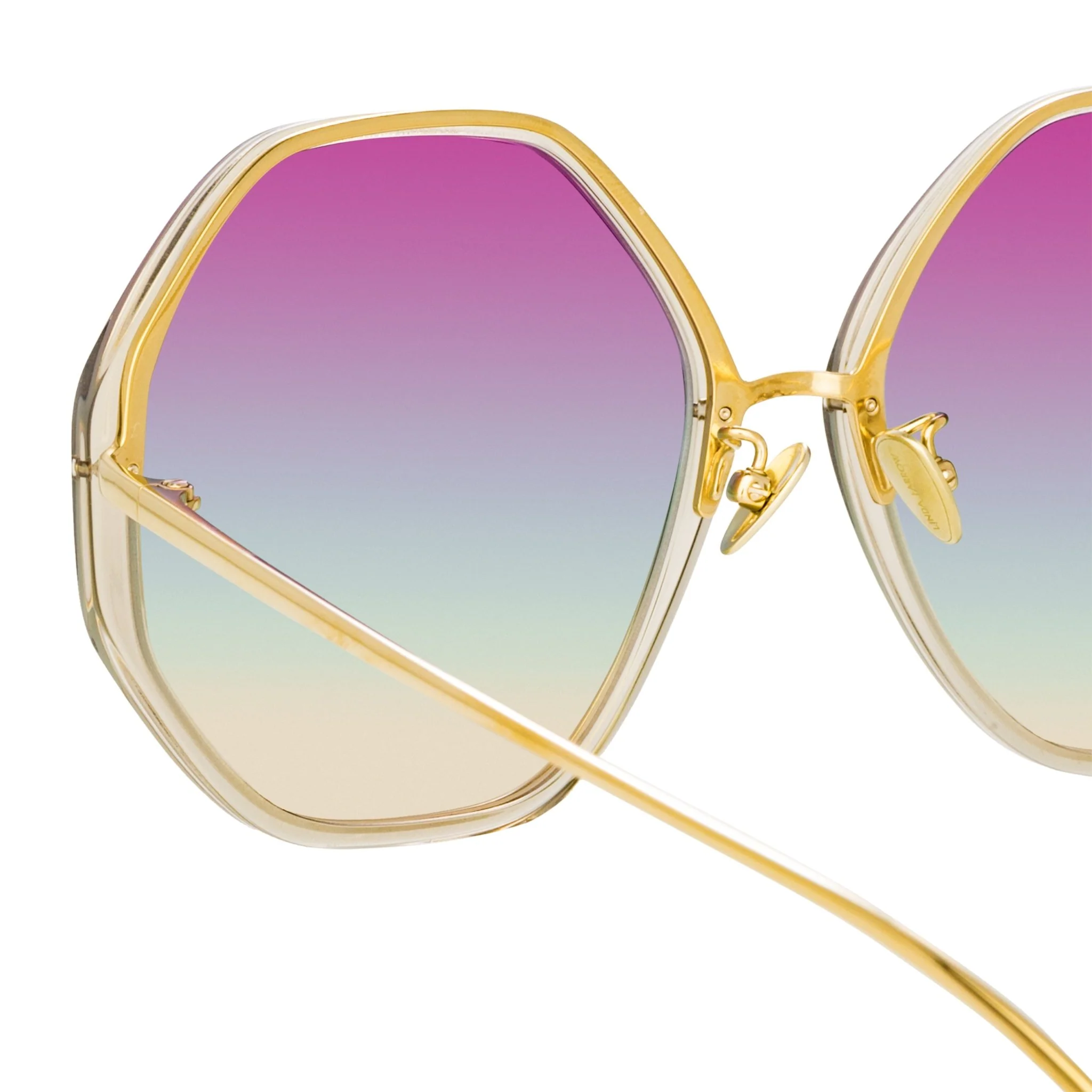 Alona Sunglasses in Truffle and Purple Gradient - Image 4