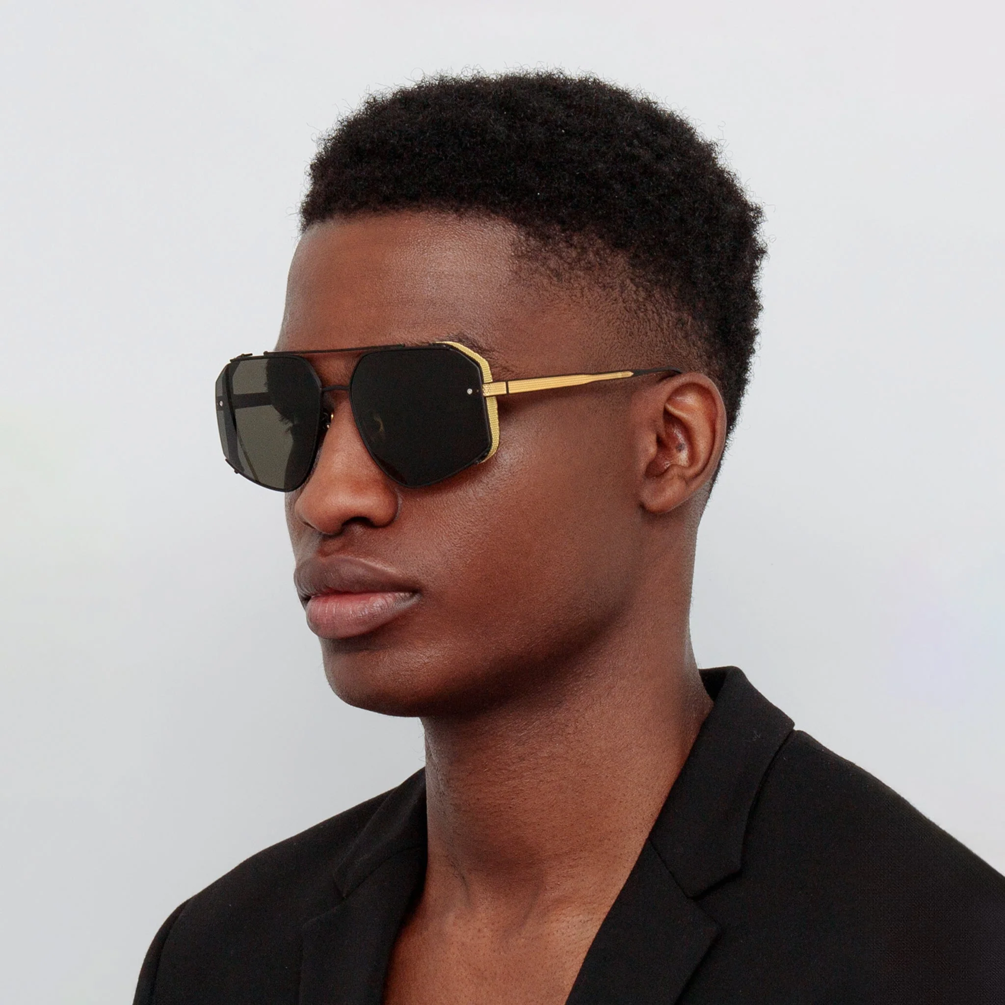 Amar Sunglasses in Matt Nickel - Image 3