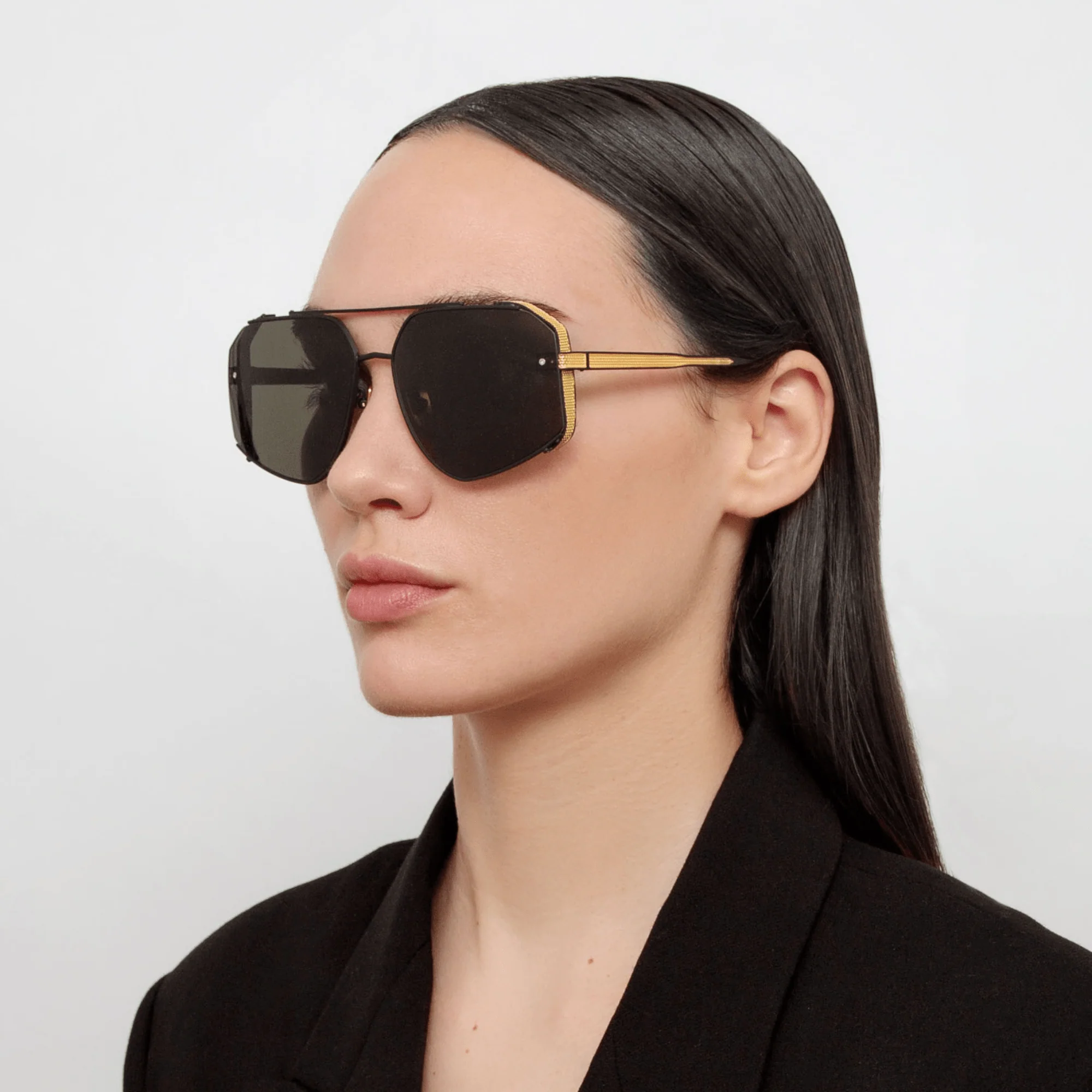 Amar Sunglasses in Matt Nickel - Image 4
