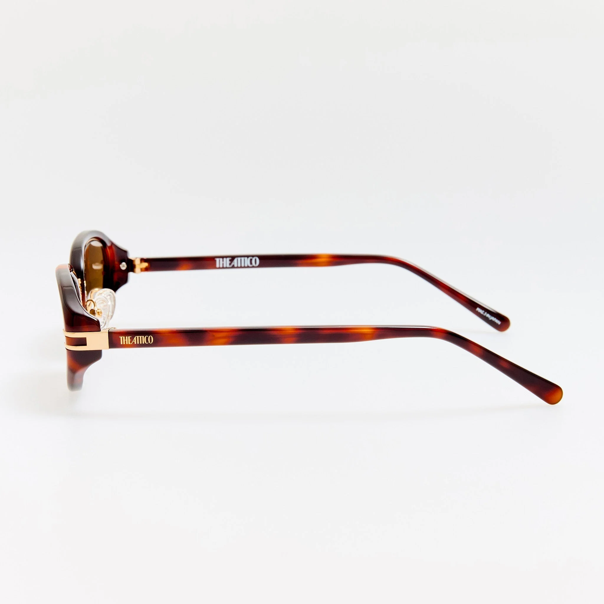 Ambra Oval Sunglasses in Tortoiseshell - Image 3