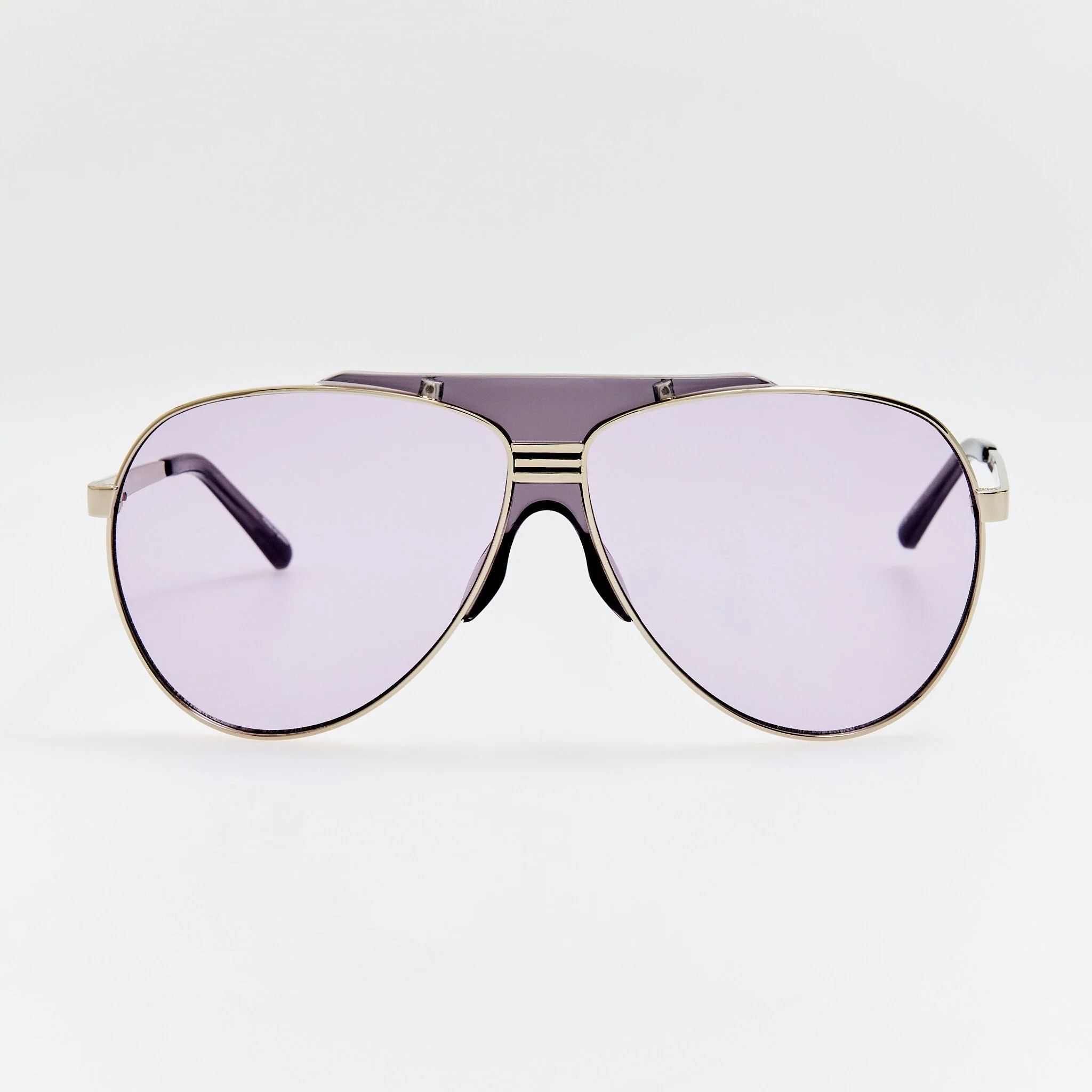 Amelia Sunglasses in Silver and Purple