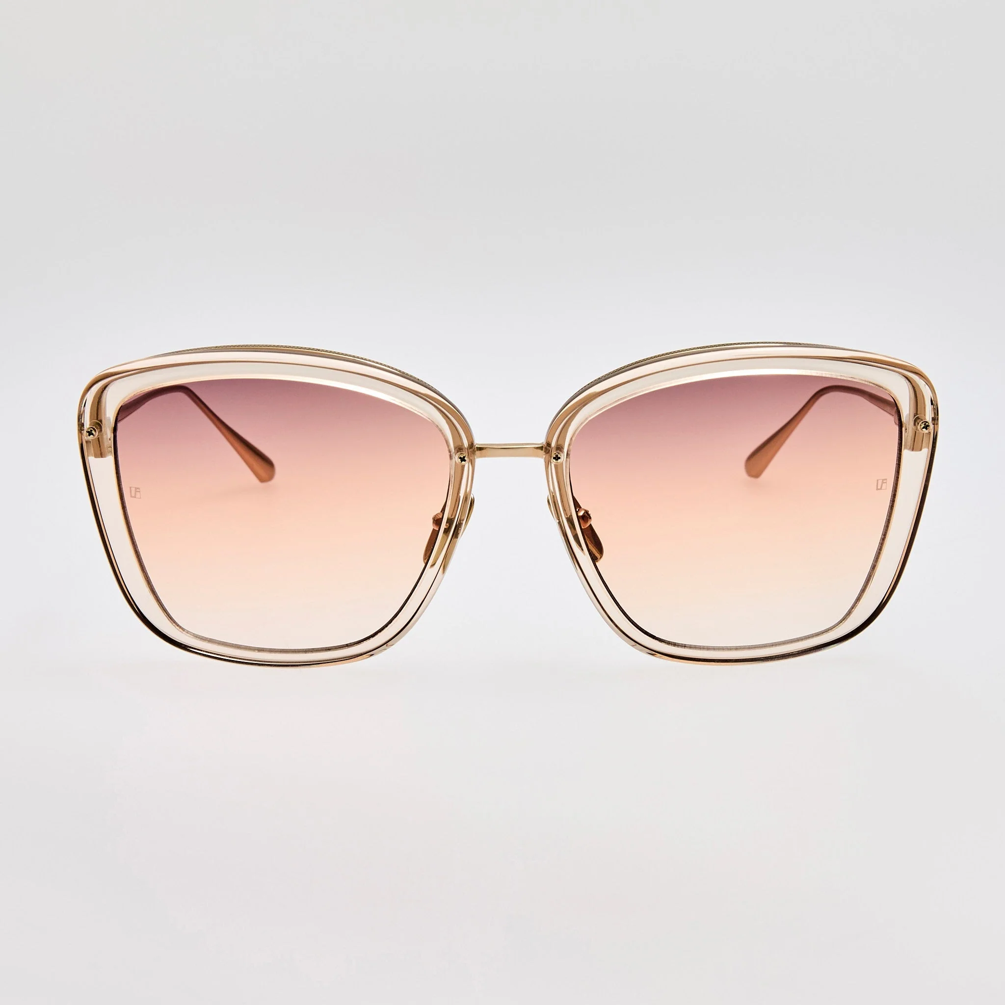 Anais Sunglasses in 22K Gold and Ash