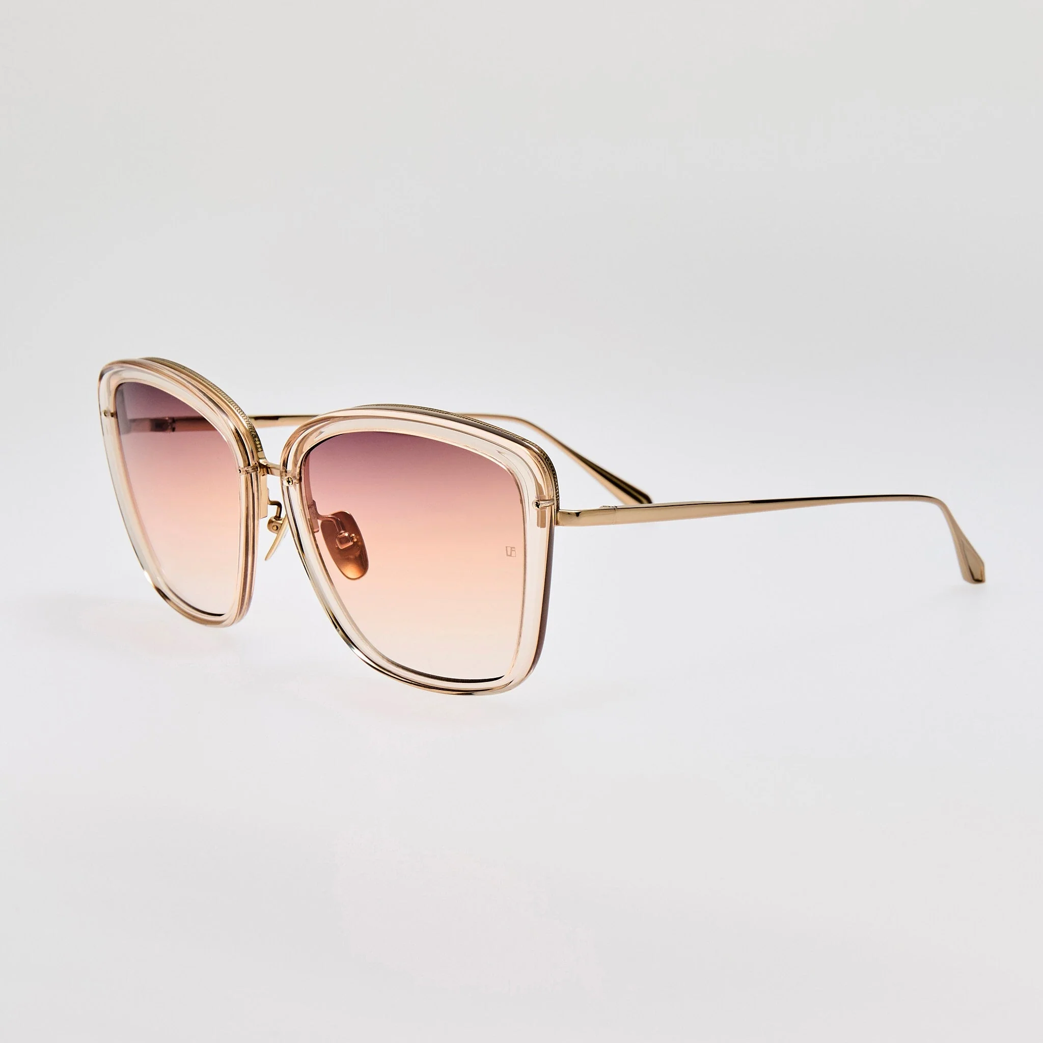 Anais Sunglasses in 22K Gold and Ash - Image 2