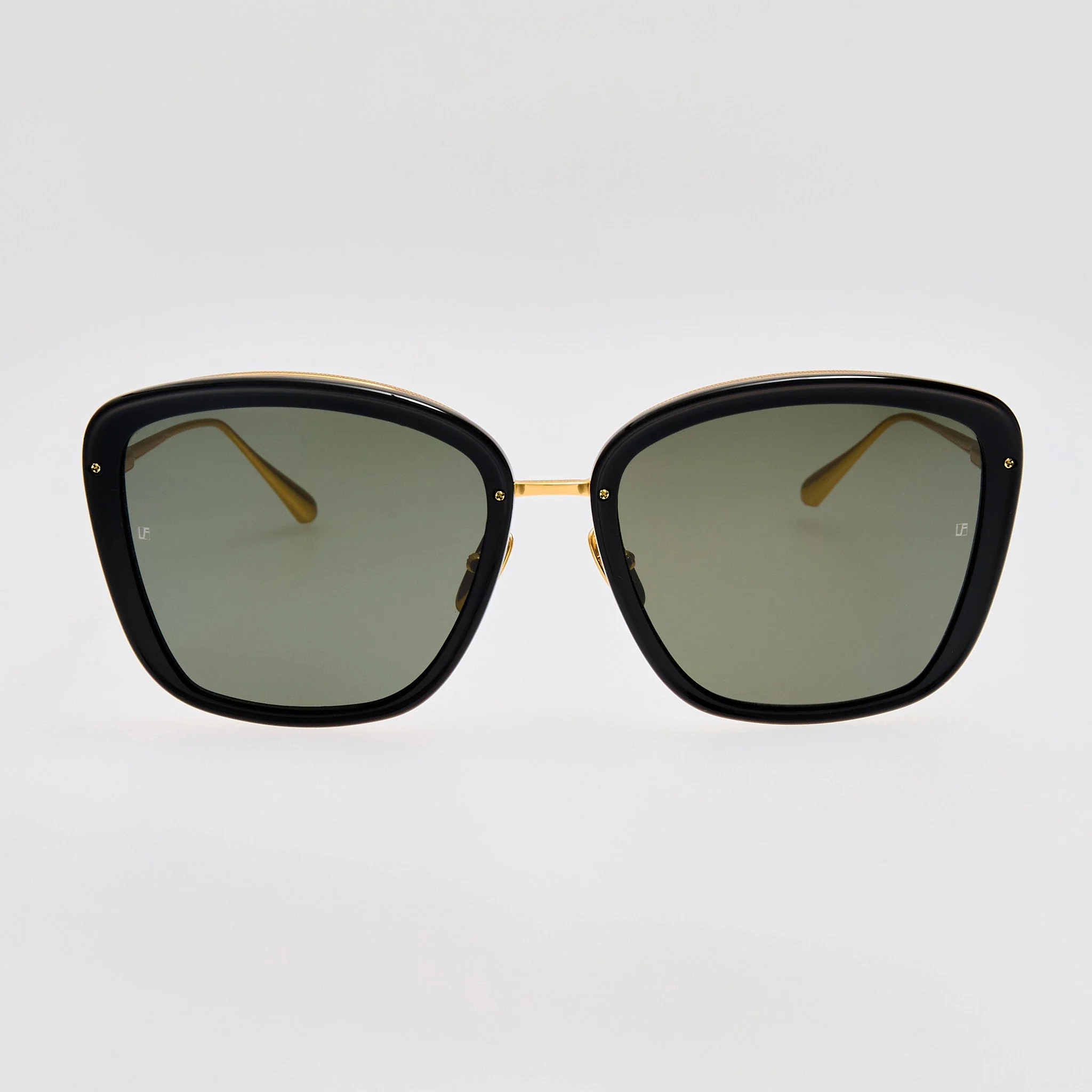 Anais Sunglasses in 22K Gold and Black