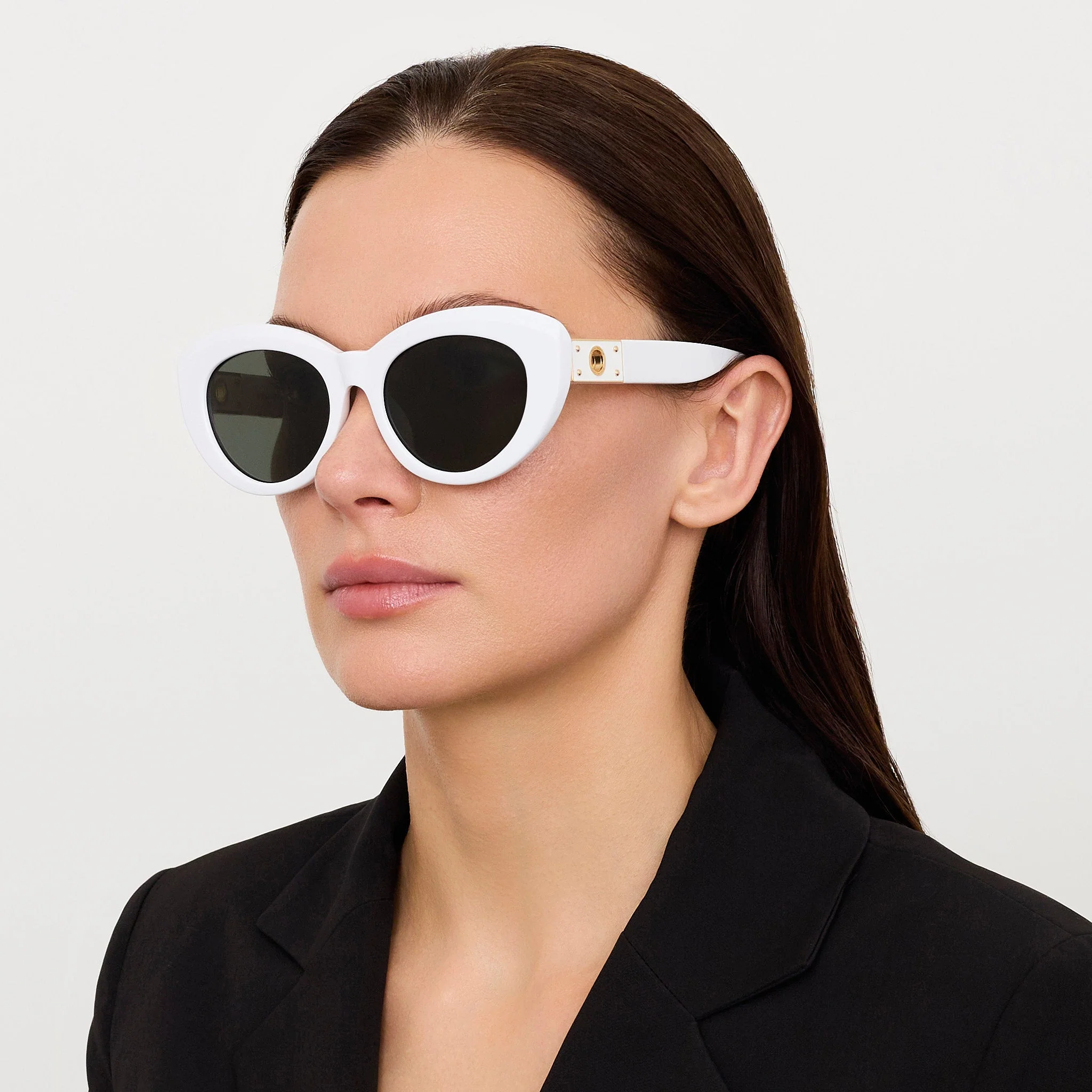 Anna Sunglasses in White - Image 3