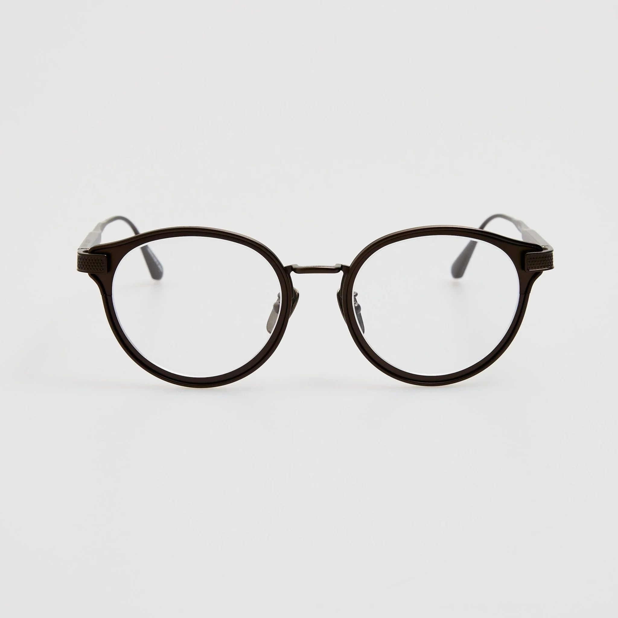 Anthony Oval Optical Frame in Matt Black Nickel