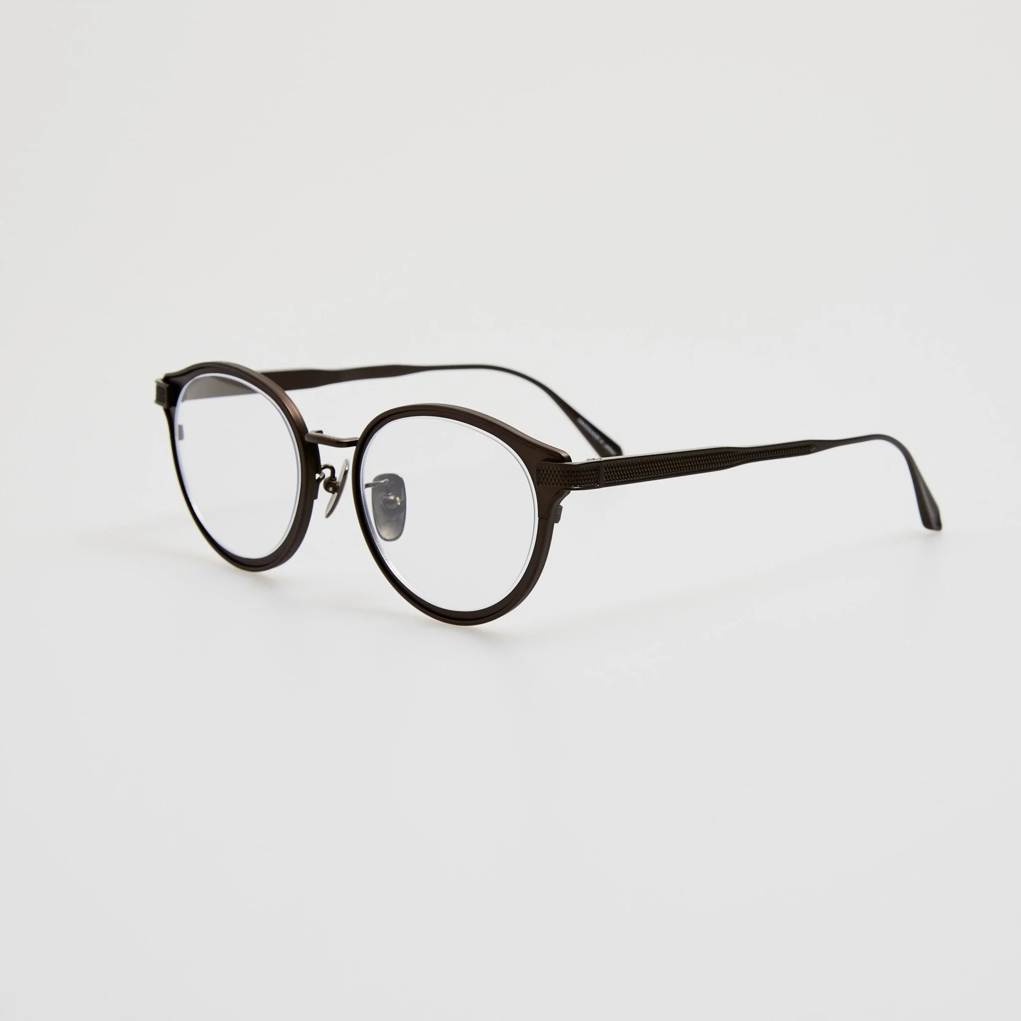 Anthony Oval Optical Frame in Matt Black Nickel - Image 2
