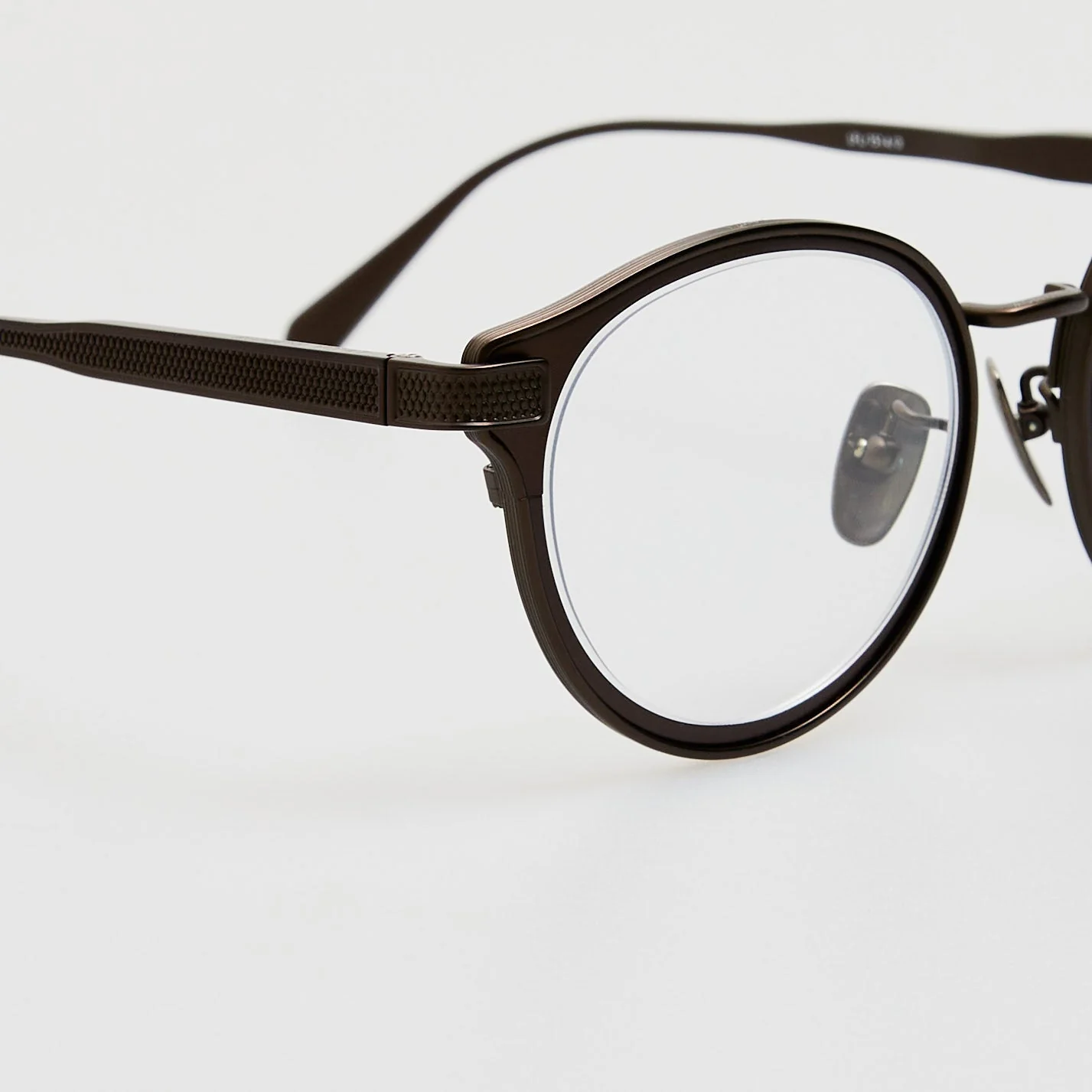 Anthony Oval Optical Frame in Matt Black Nickel - Image 4