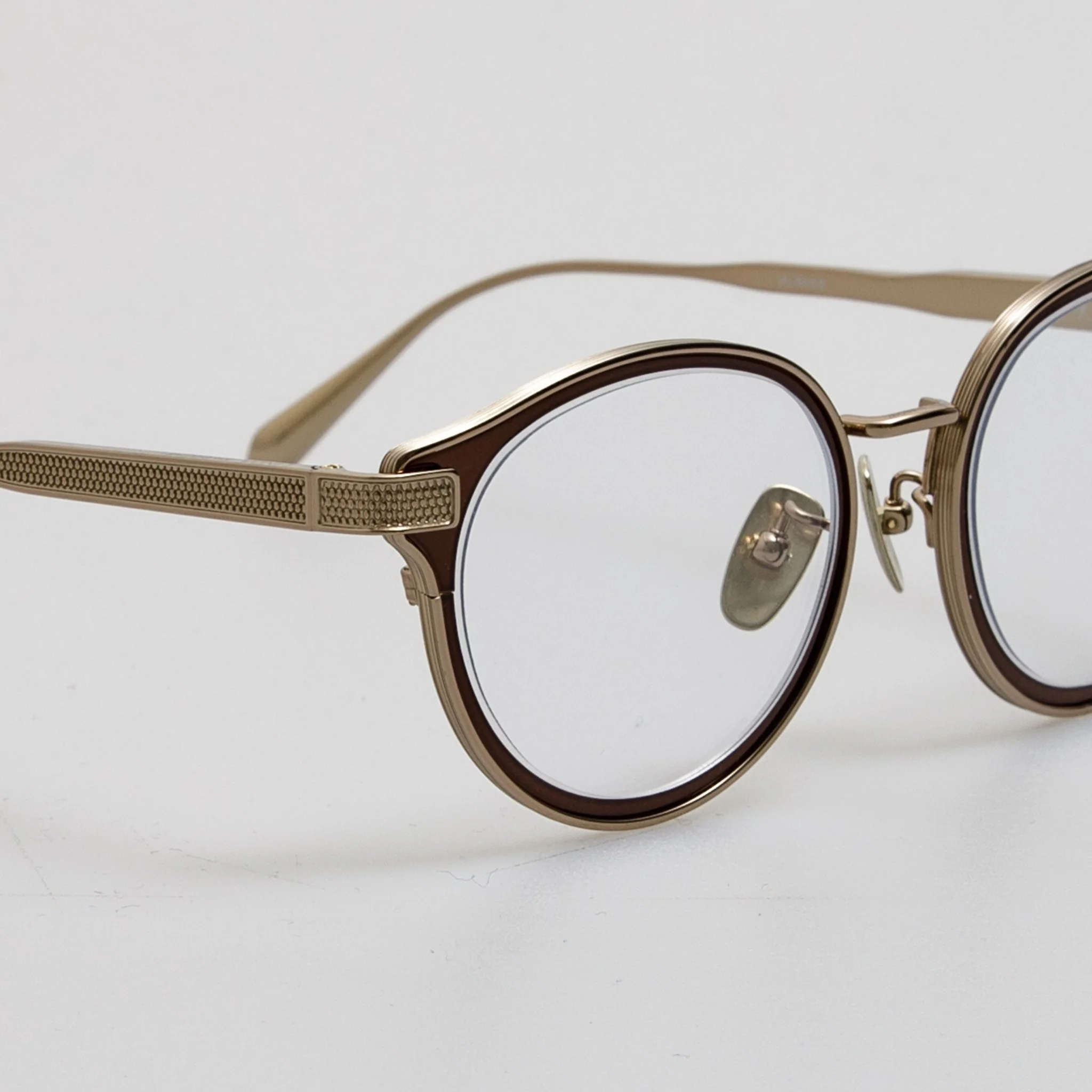 Anthony Oval Optical Frame in Metallic Brown - Image 5