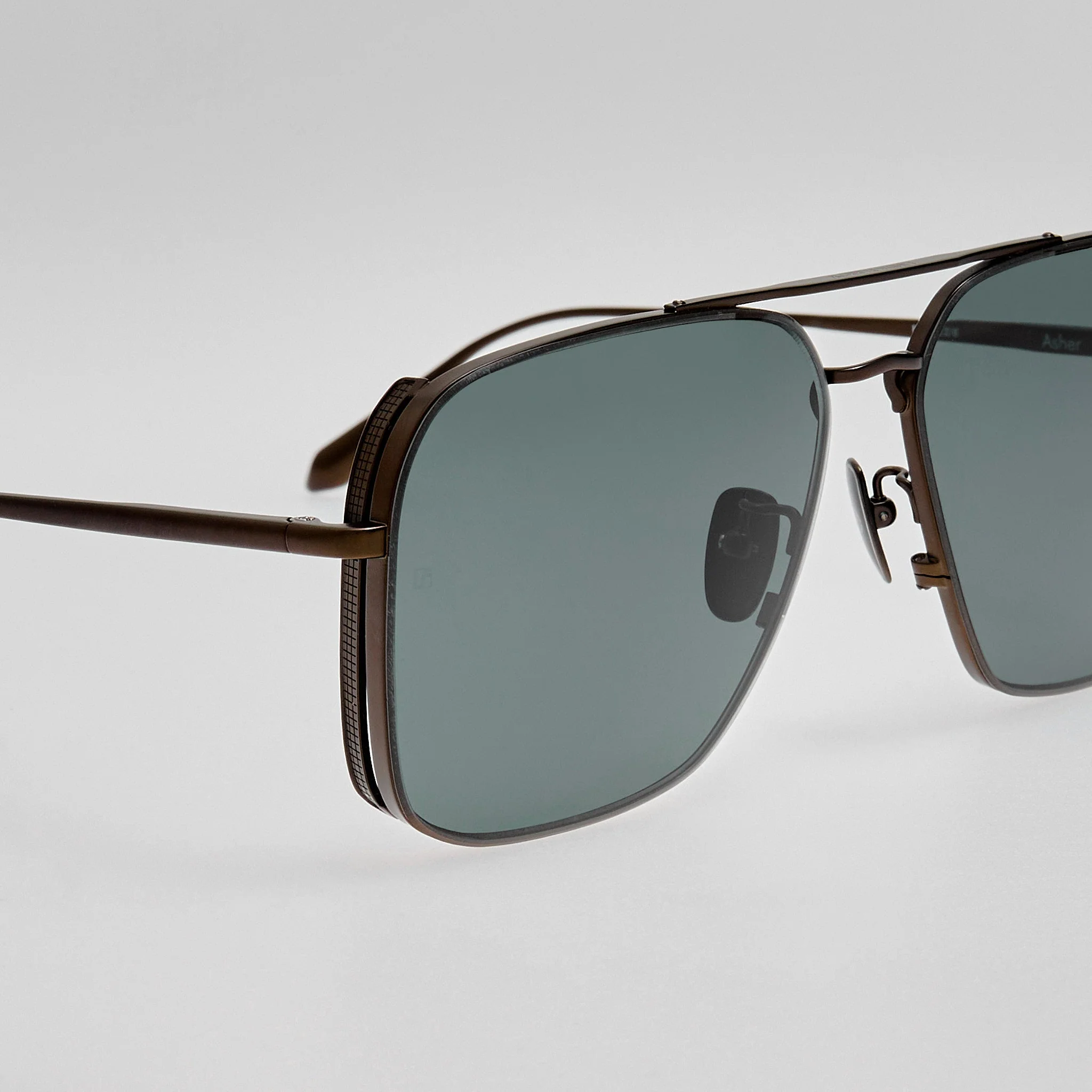Asher Sunglasses in Matt Black Nickel - Image 5