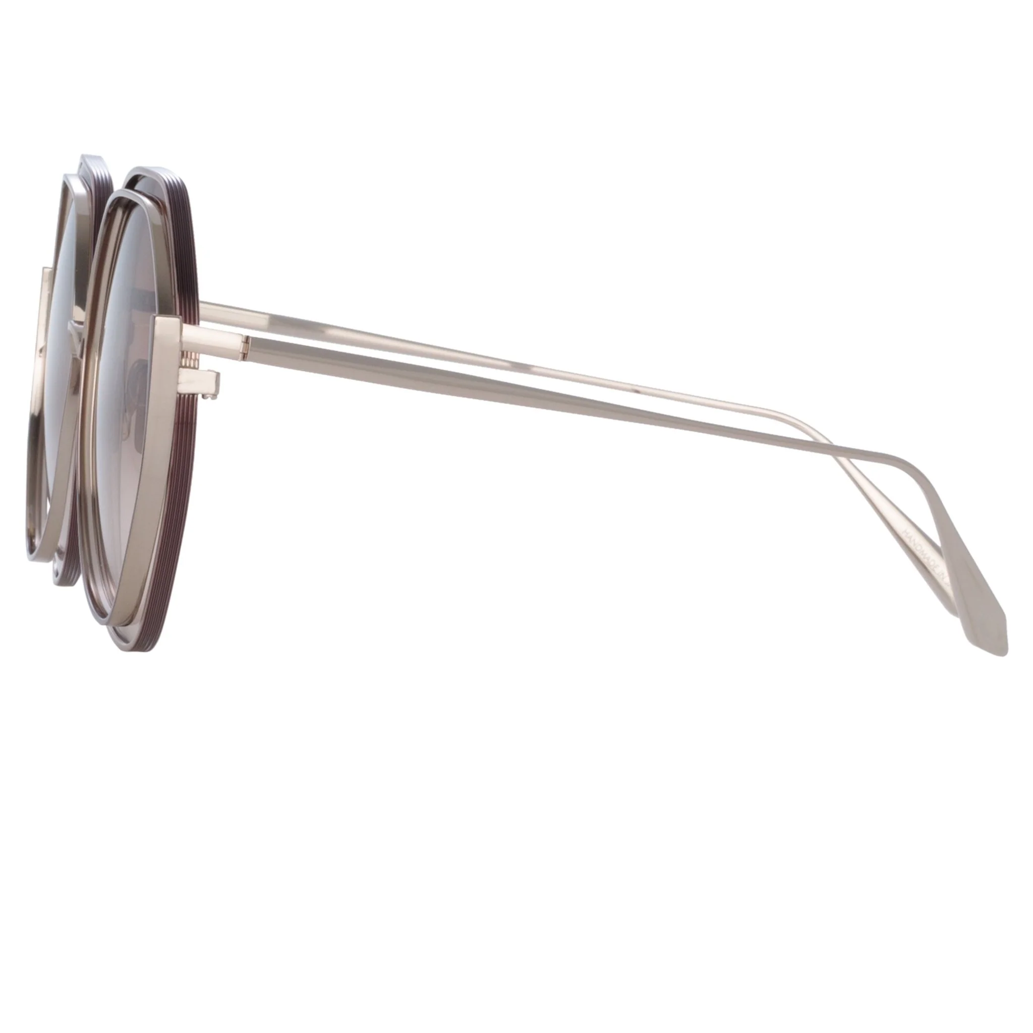 Aspen Sunglasses in 22K Gold and Mocha - Image 4
