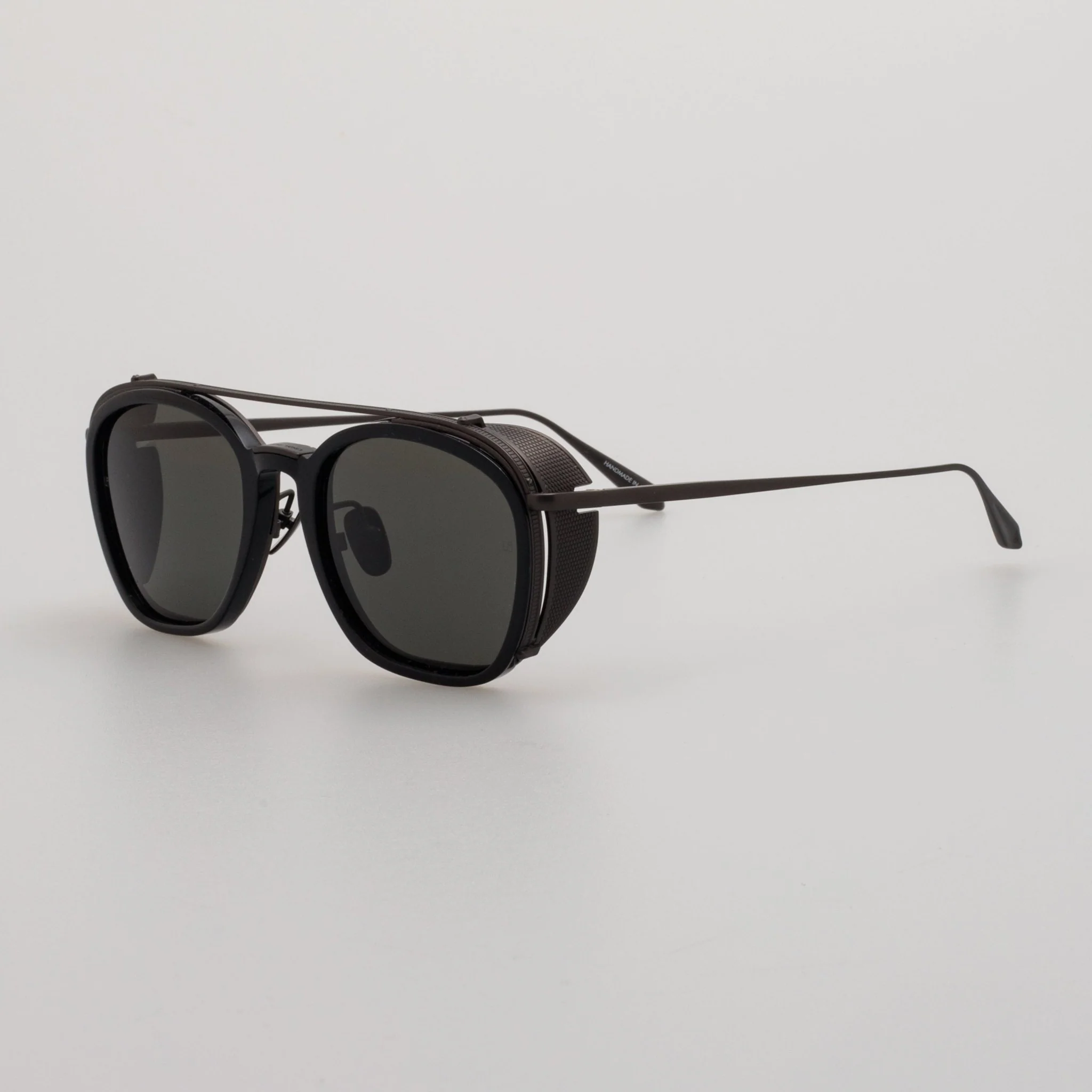 Aston Square Sunglasses in Black Matt Nickel - Image 2