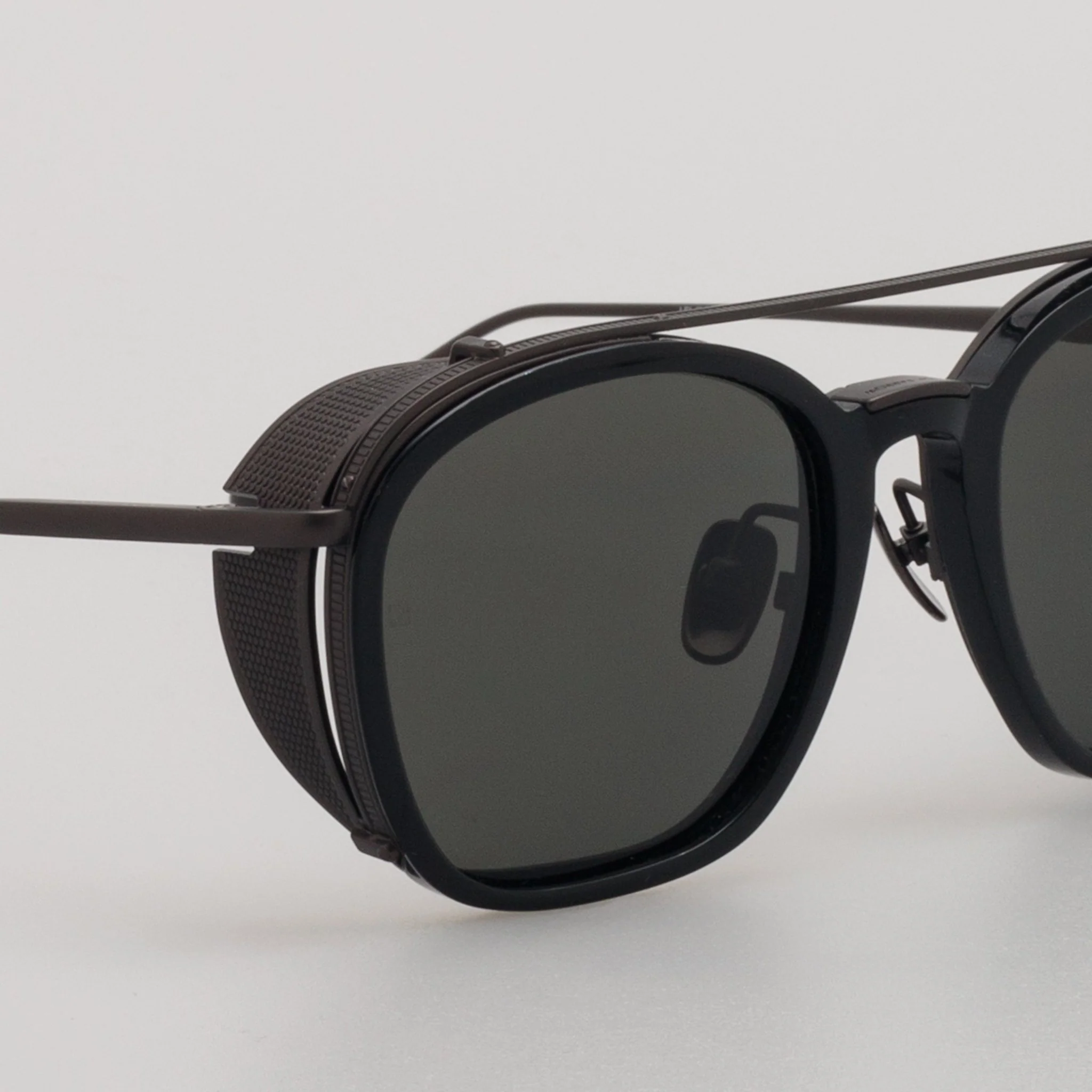 Aston Square Sunglasses in Black Matt Nickel - Image 3