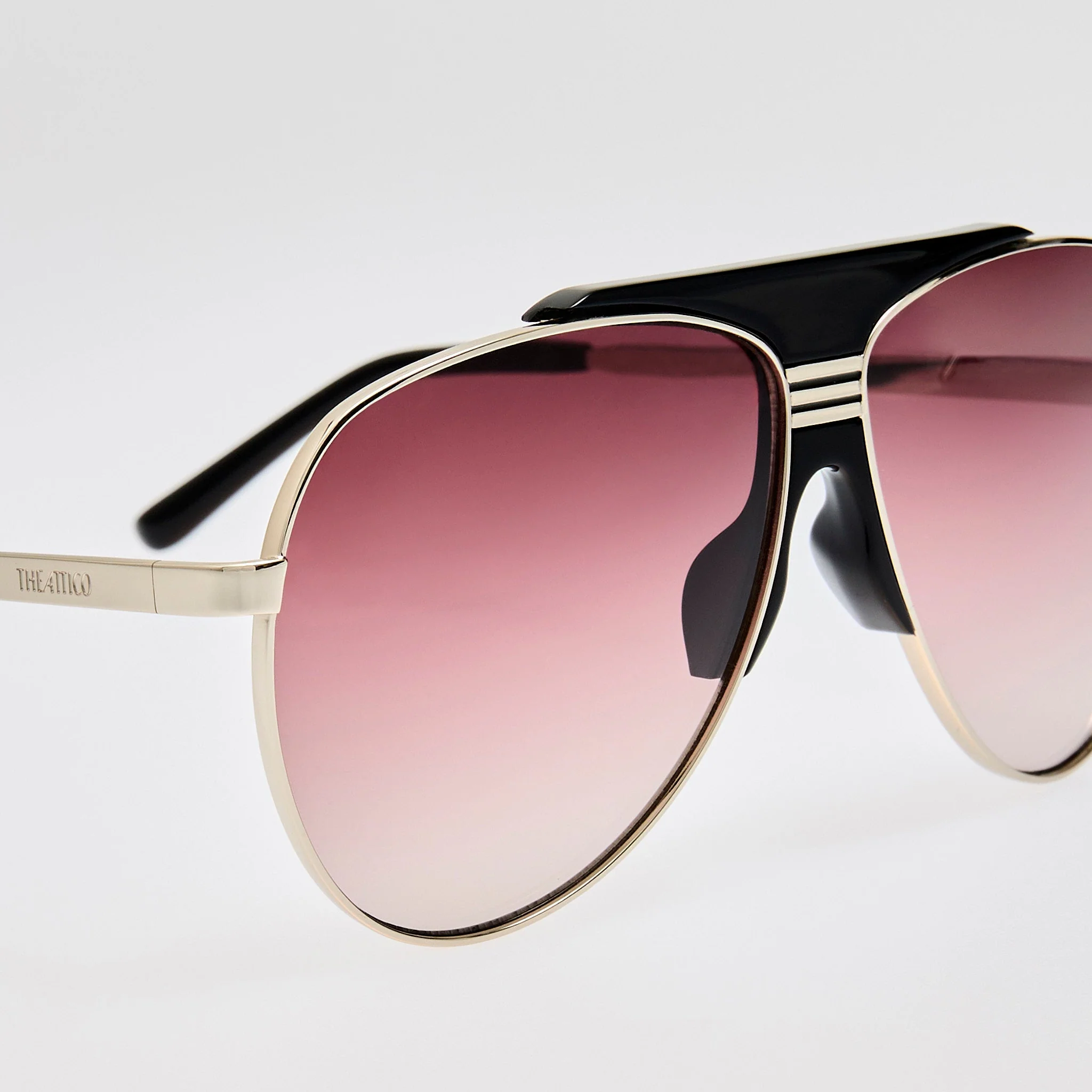 Amelia Sunglasses in Black and Purple - Image 4