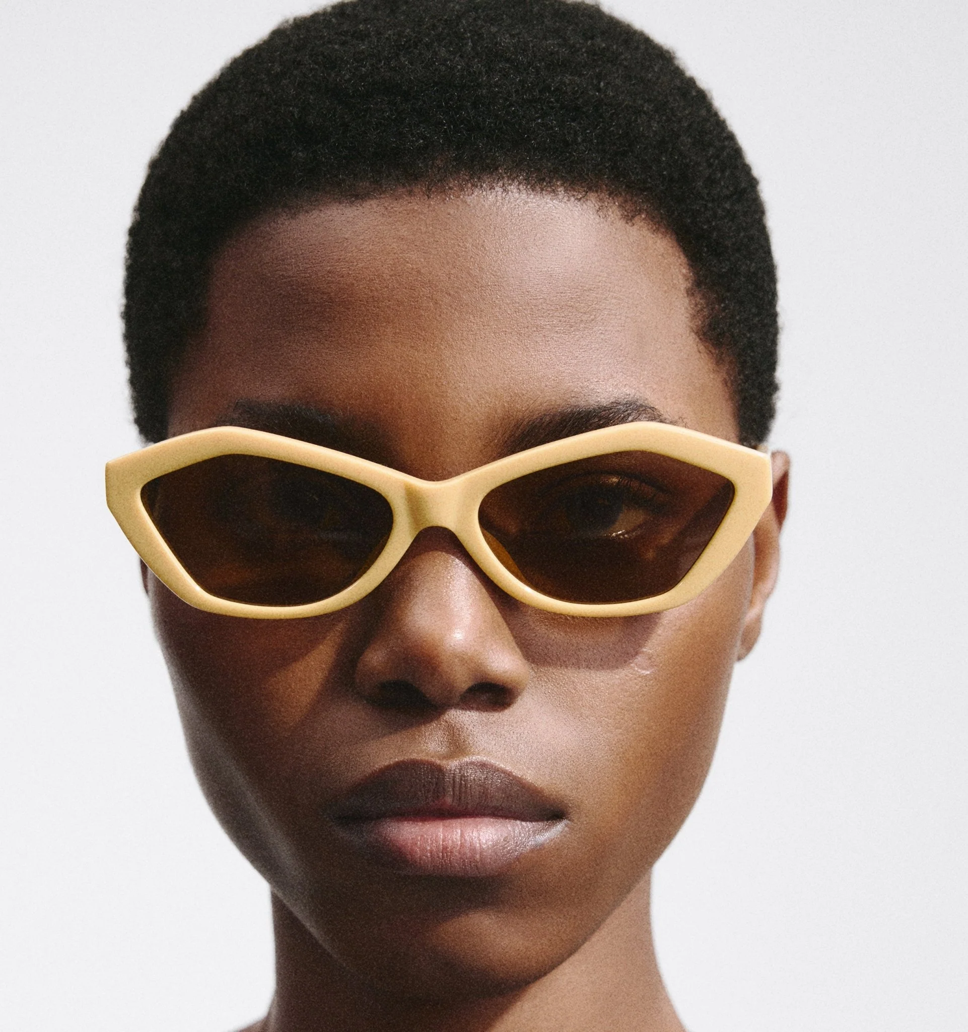 Bambino Angular Sunglasses in Banana - Image 5