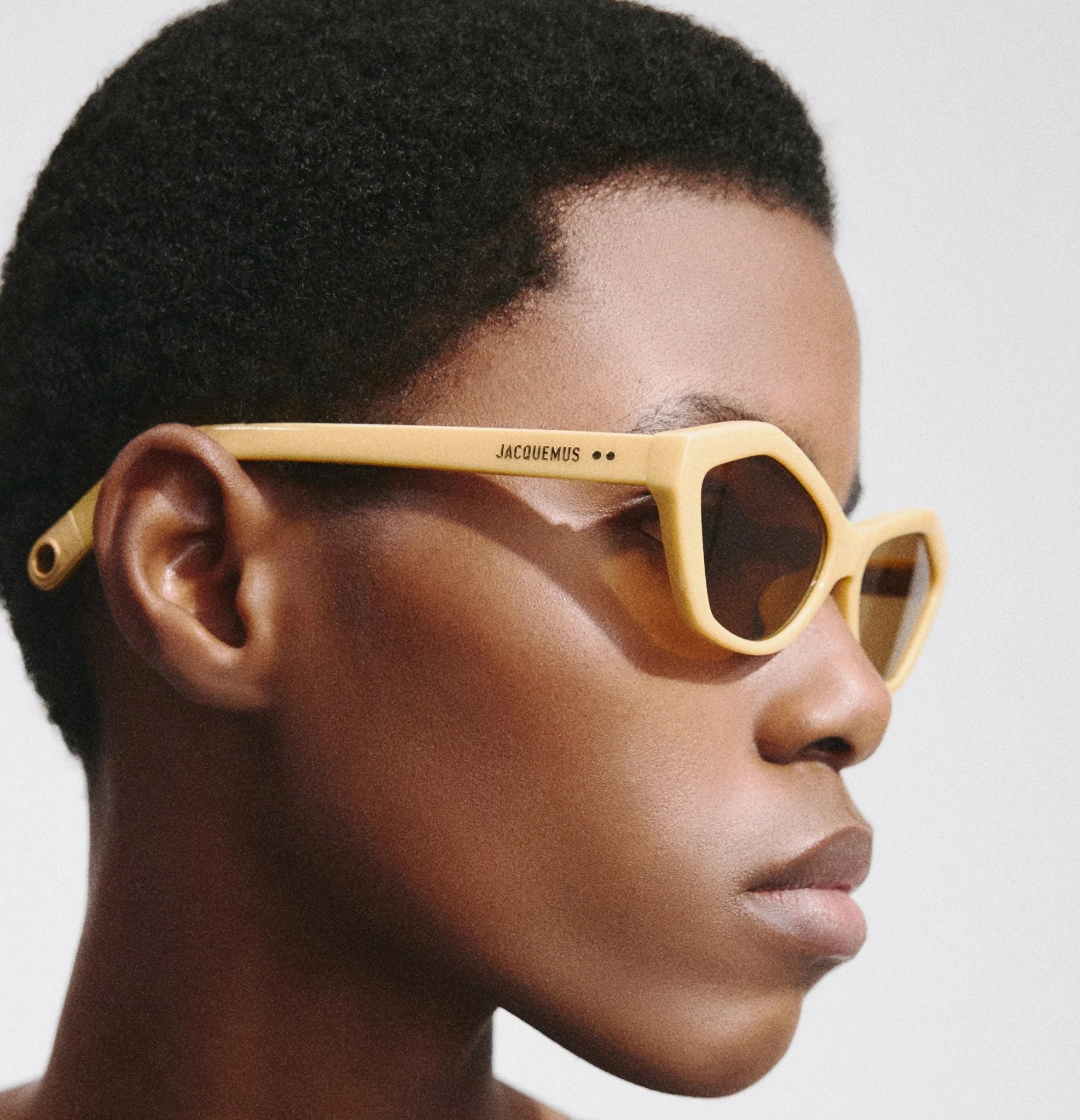 Bambino Angular Sunglasses in Banana - Image 6