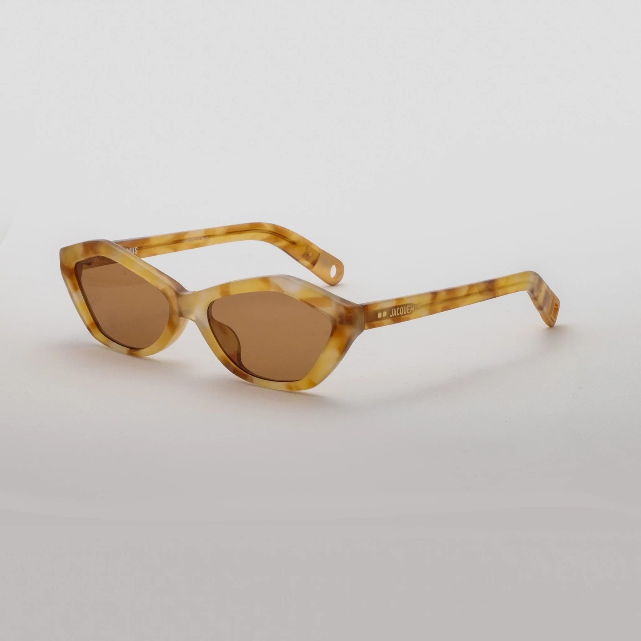 Bambino Angular Sunglasses in Beige - Image 2