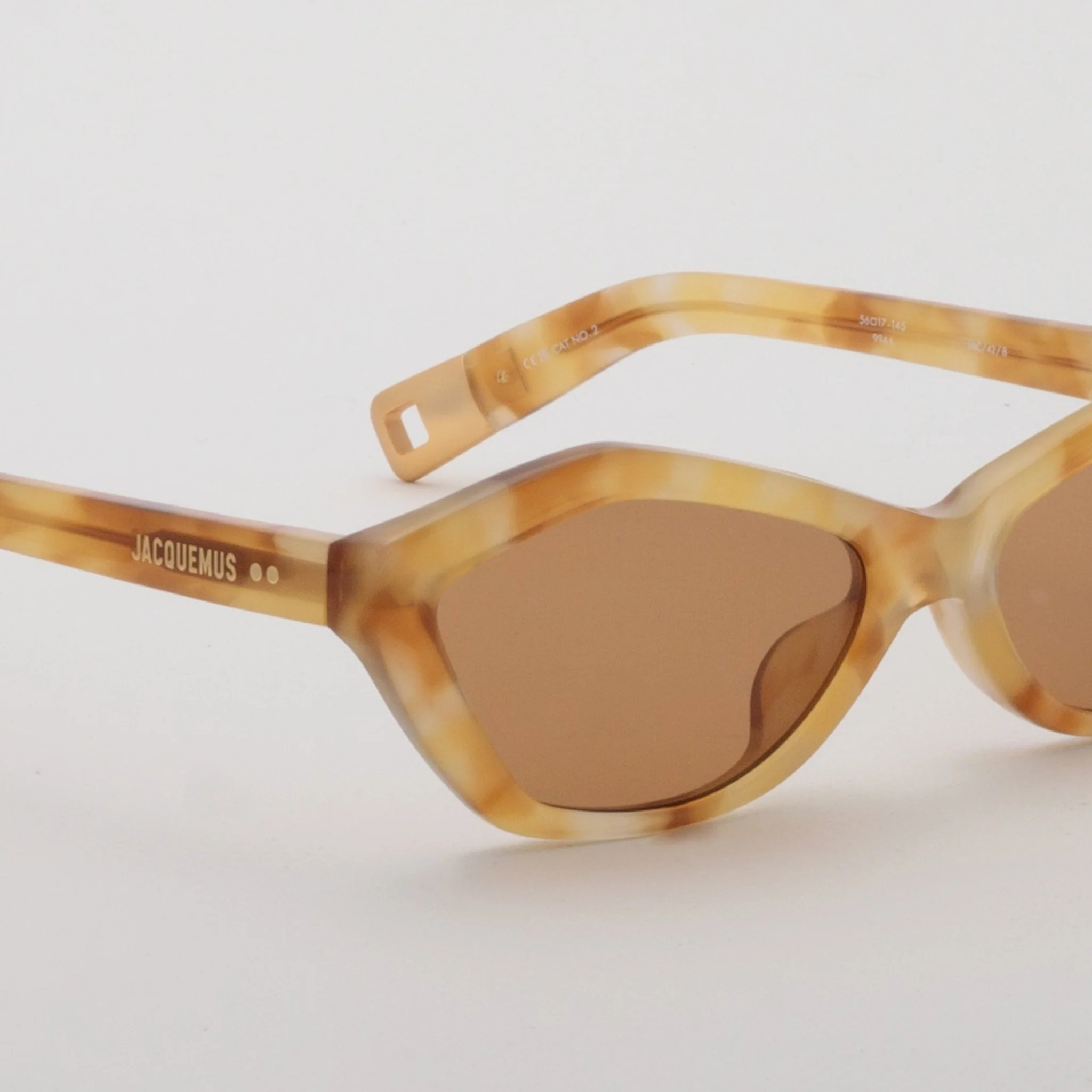 Bambino Angular Sunglasses in Beige - Image 3