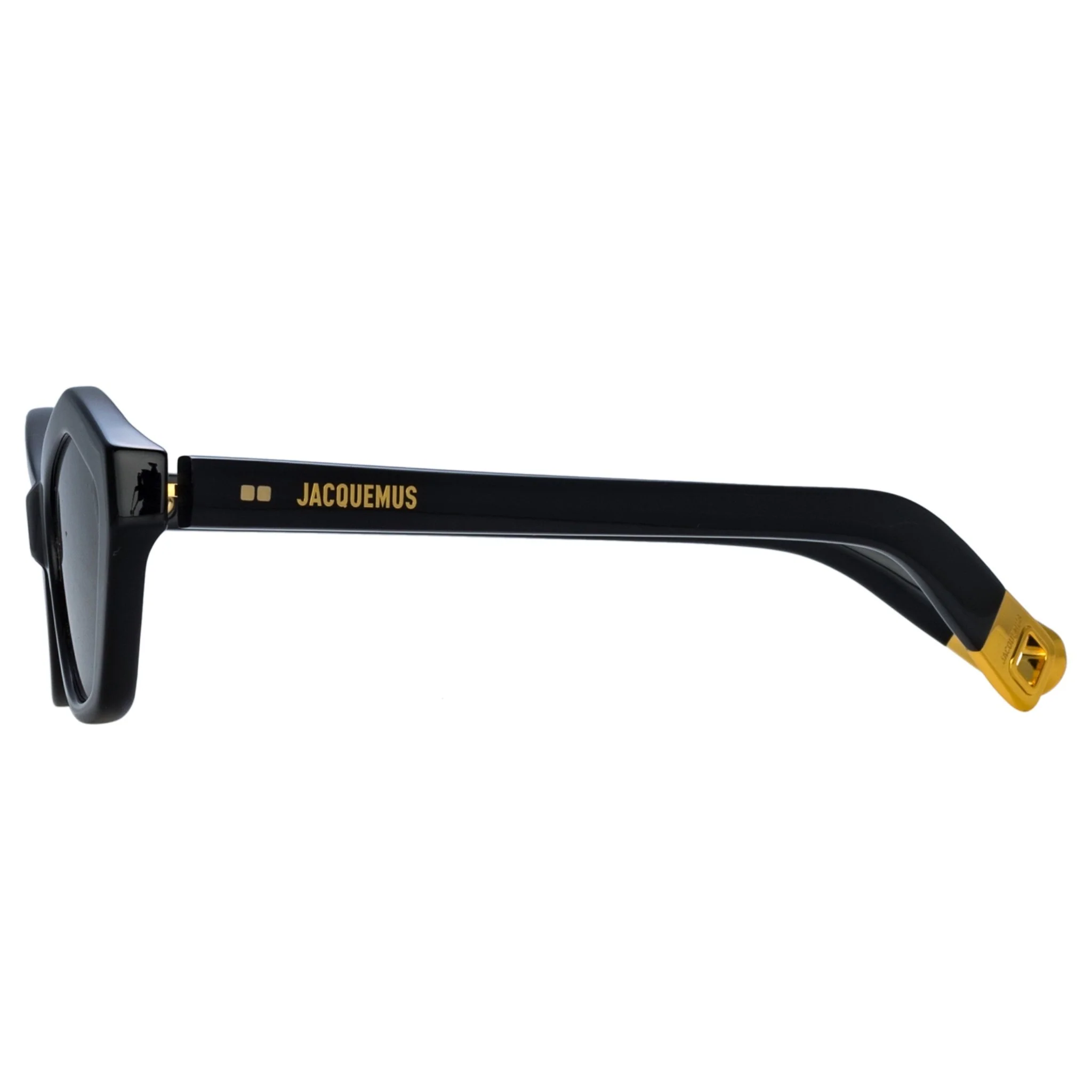 Bambino Angular Sunglasses in Black - Image 4