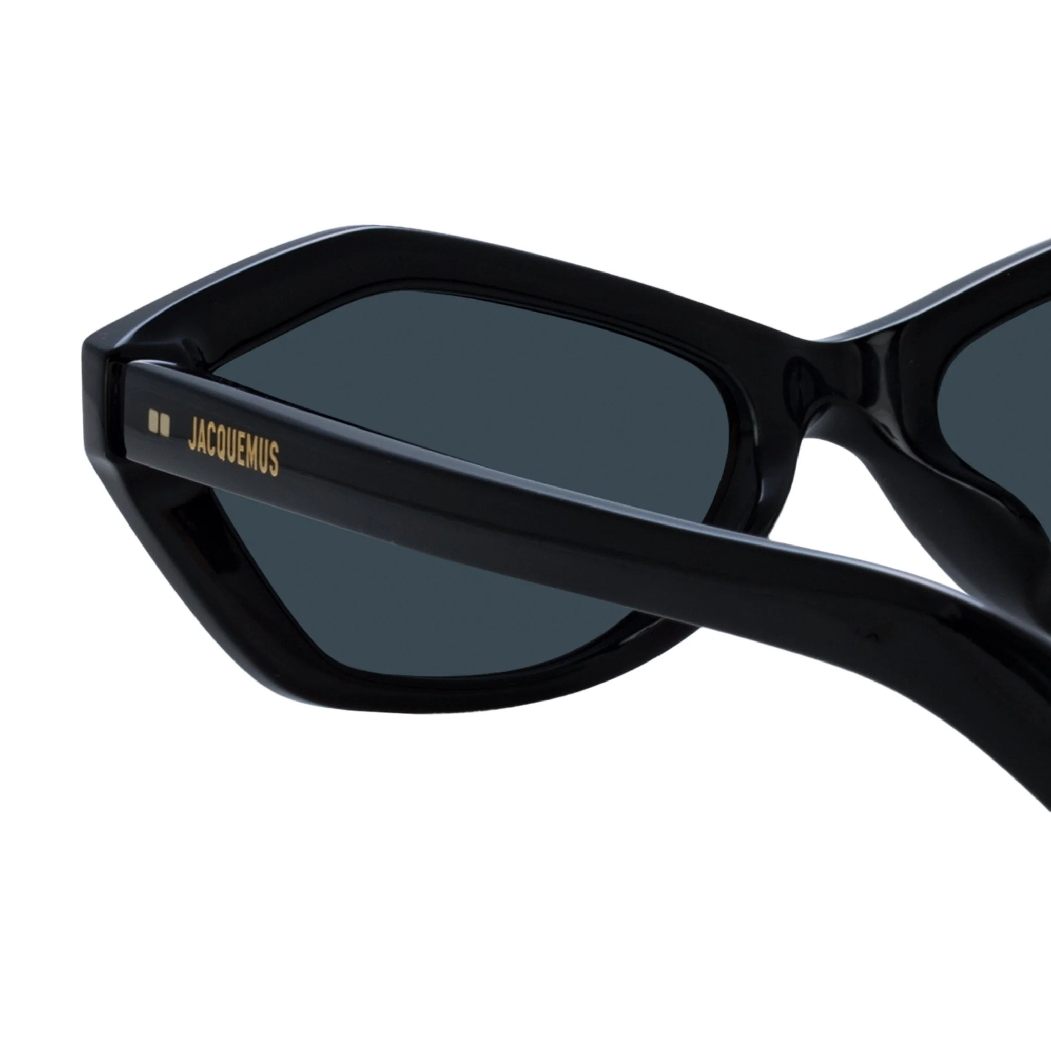 Bambino Angular Sunglasses in Black - Image 5