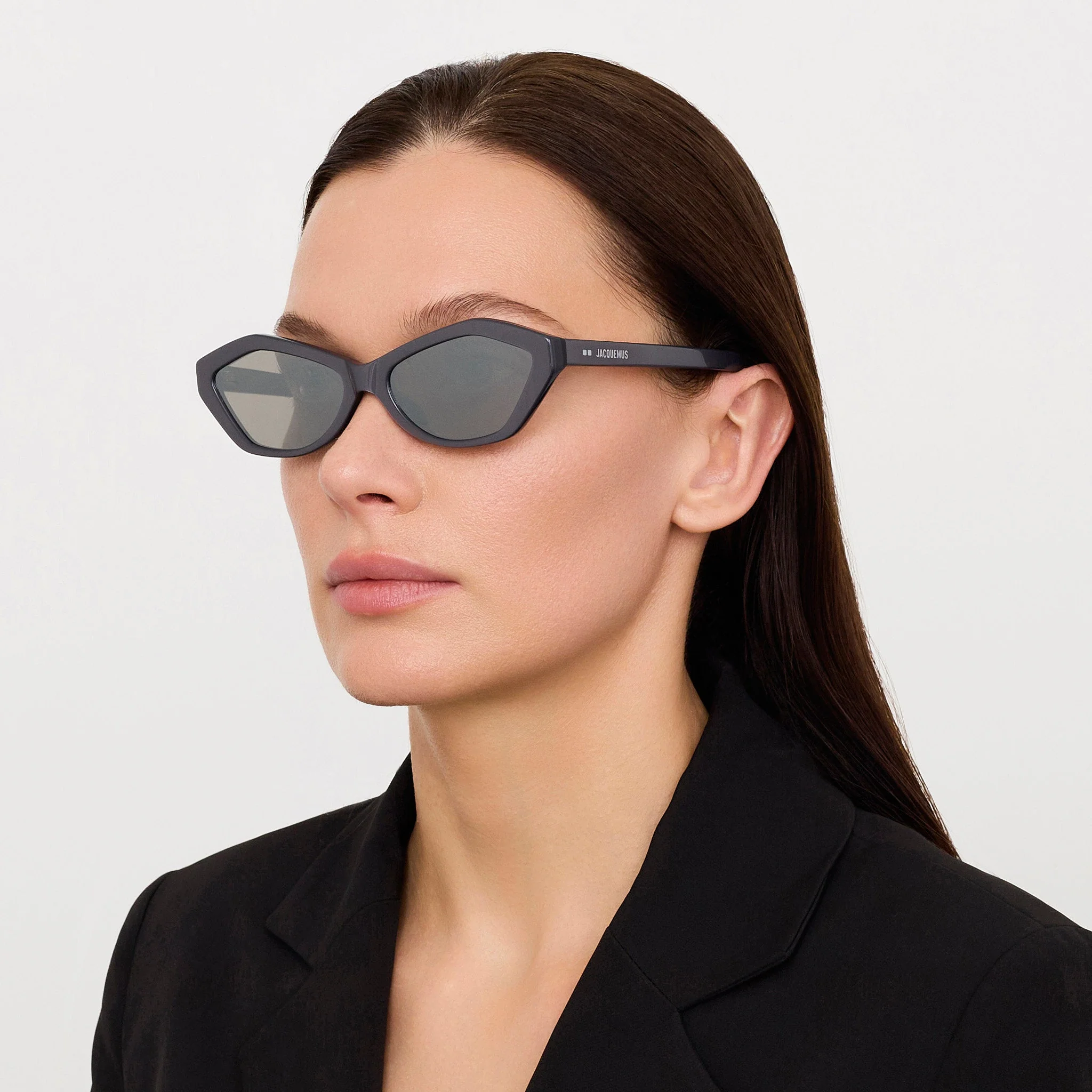 Bambino Sunglasses in Metallic Gunmetal - Image 3