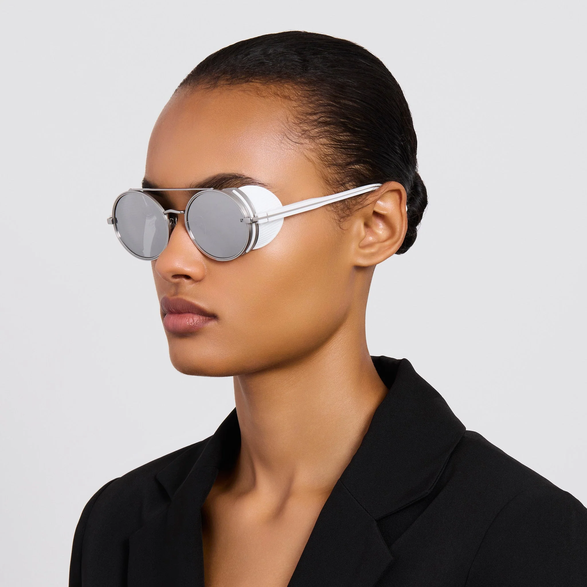 Baret Explorer Sunglasses in 22K White Gold and Platinum - Image 3