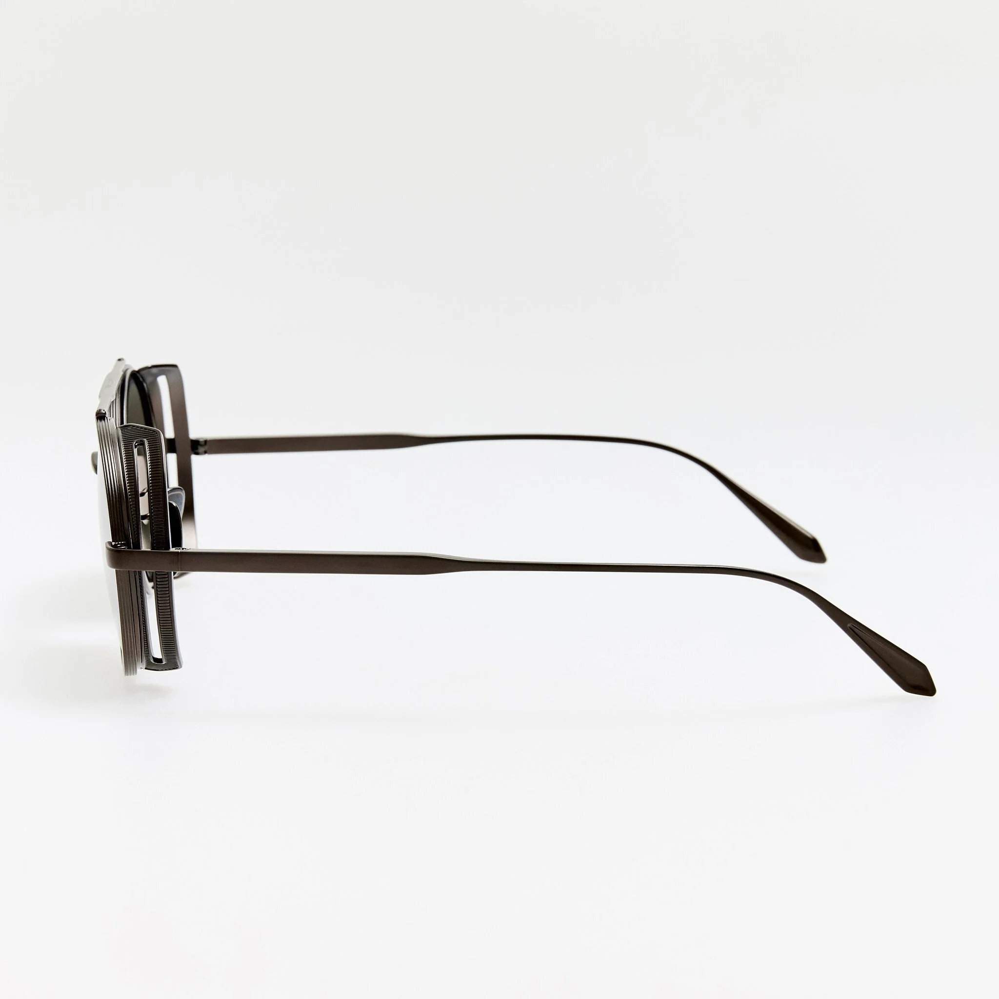 Baret Explorer Sunglasses in Matt Black Nickel - Image 11