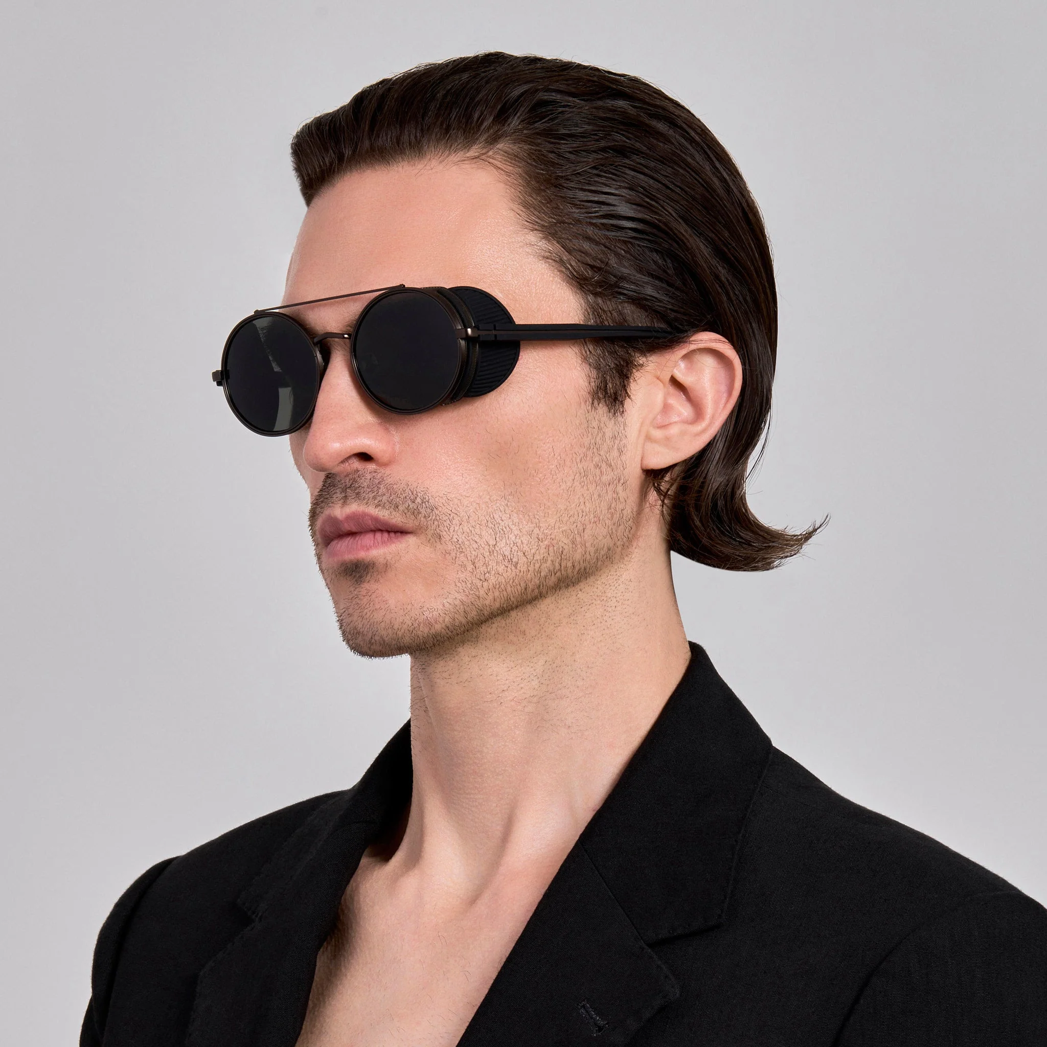 Baret Explorer Sunglasses in Matt Black Nickel - Image 3