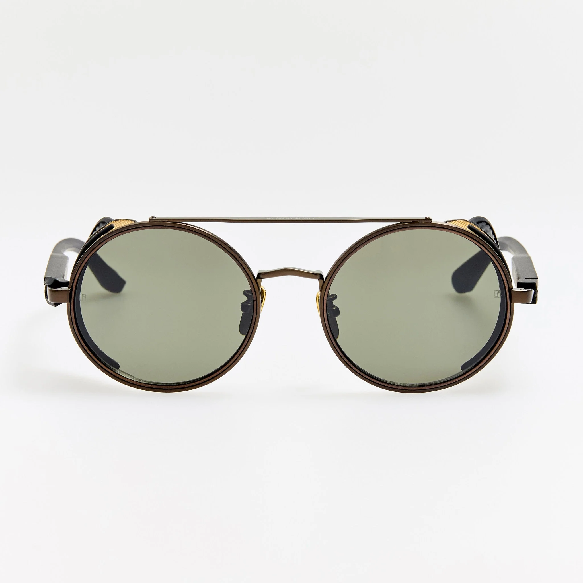 Baret Explorer Sunglasses in Matt Nickel and 22K Gold