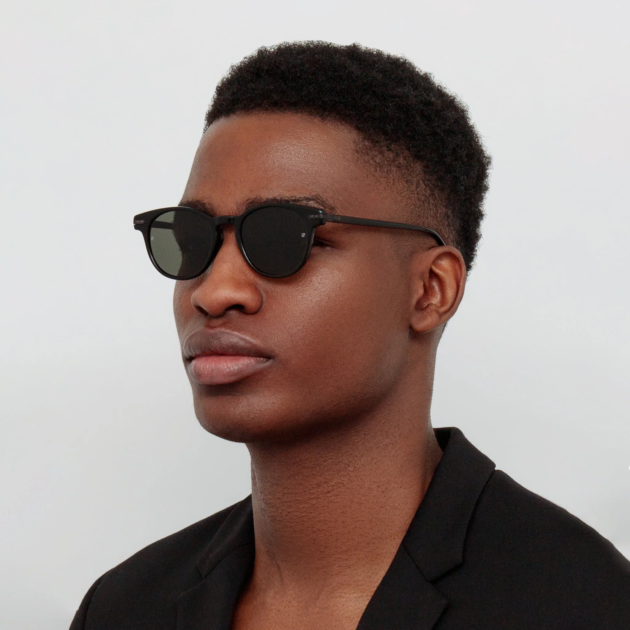 Bay Sunglasses in Black and Matt Nickel - Image 4