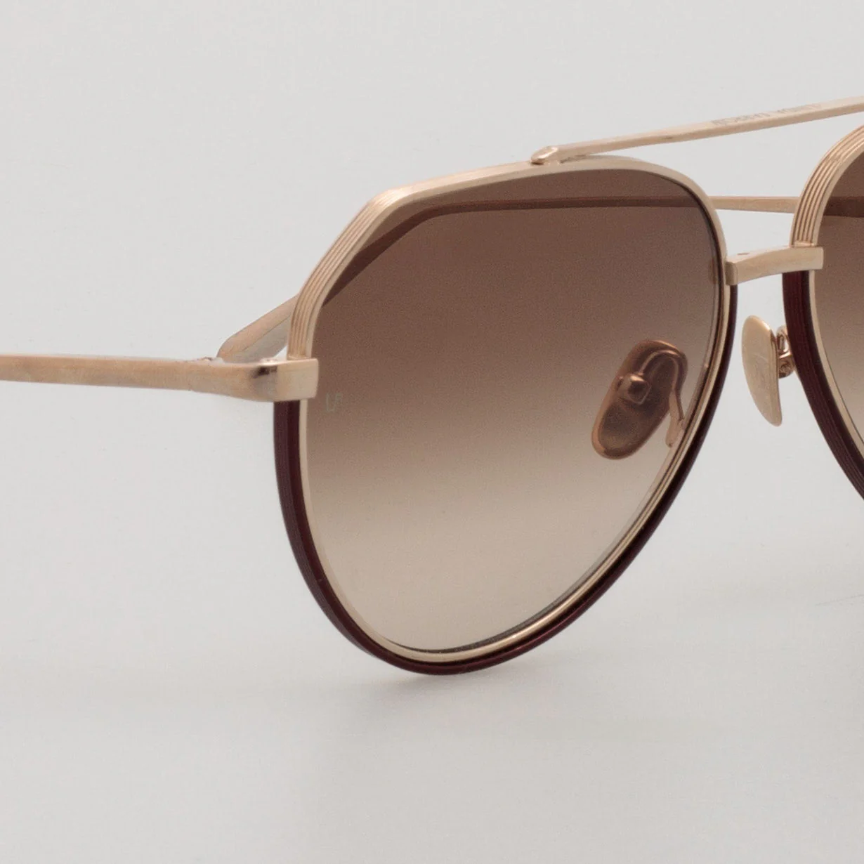 Bayer Sunglasses in 22K Gold and Mocha - Image 5