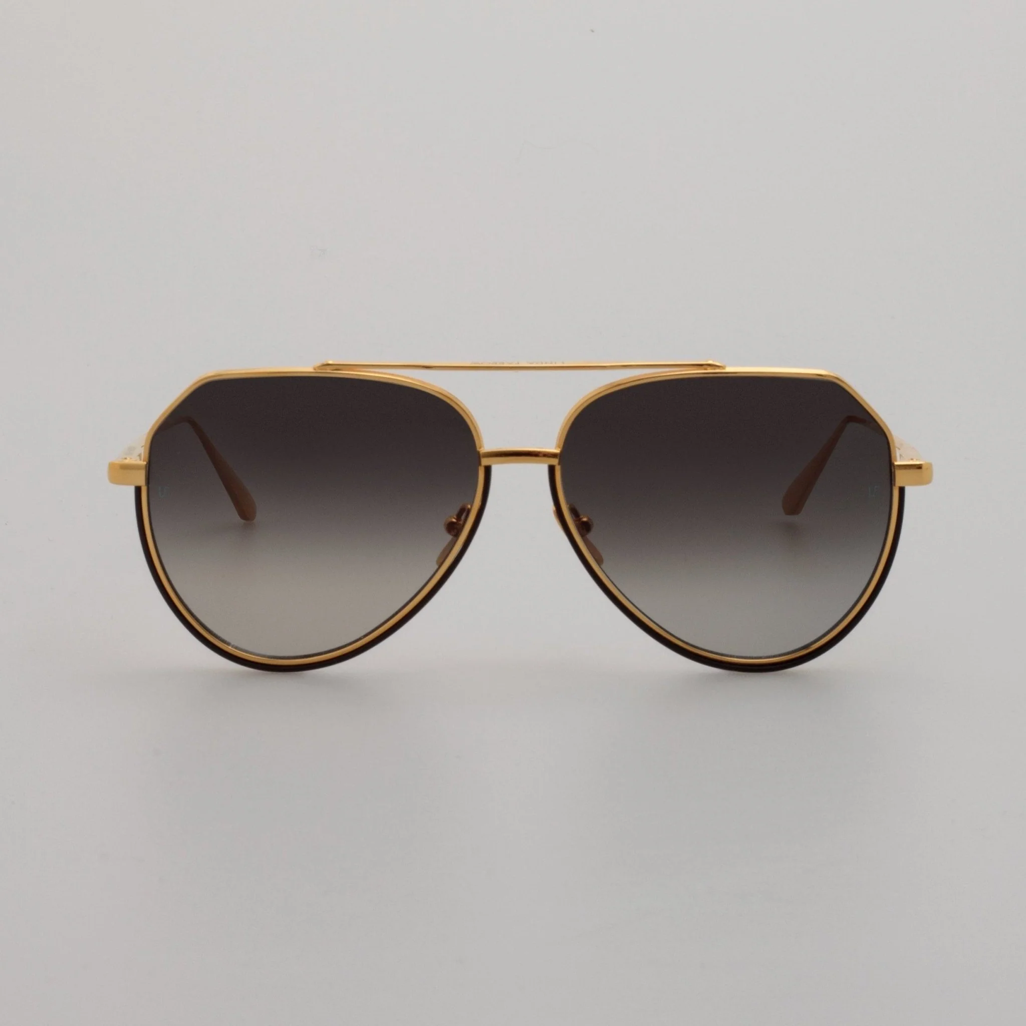 Bayer Sunglasses in 22K Gold and Grey