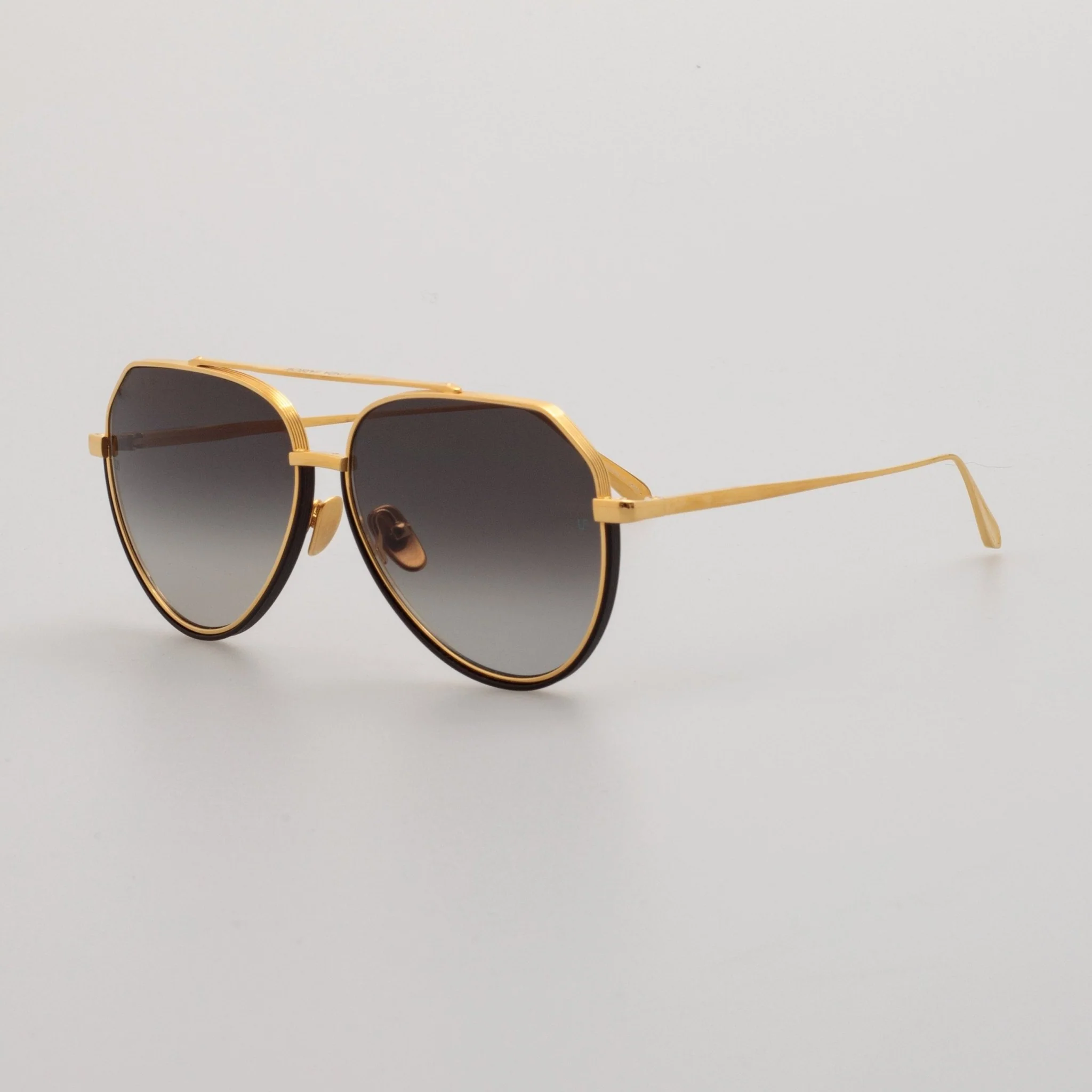 Bayer Sunglasses in 22K Gold and Grey - Image 2
