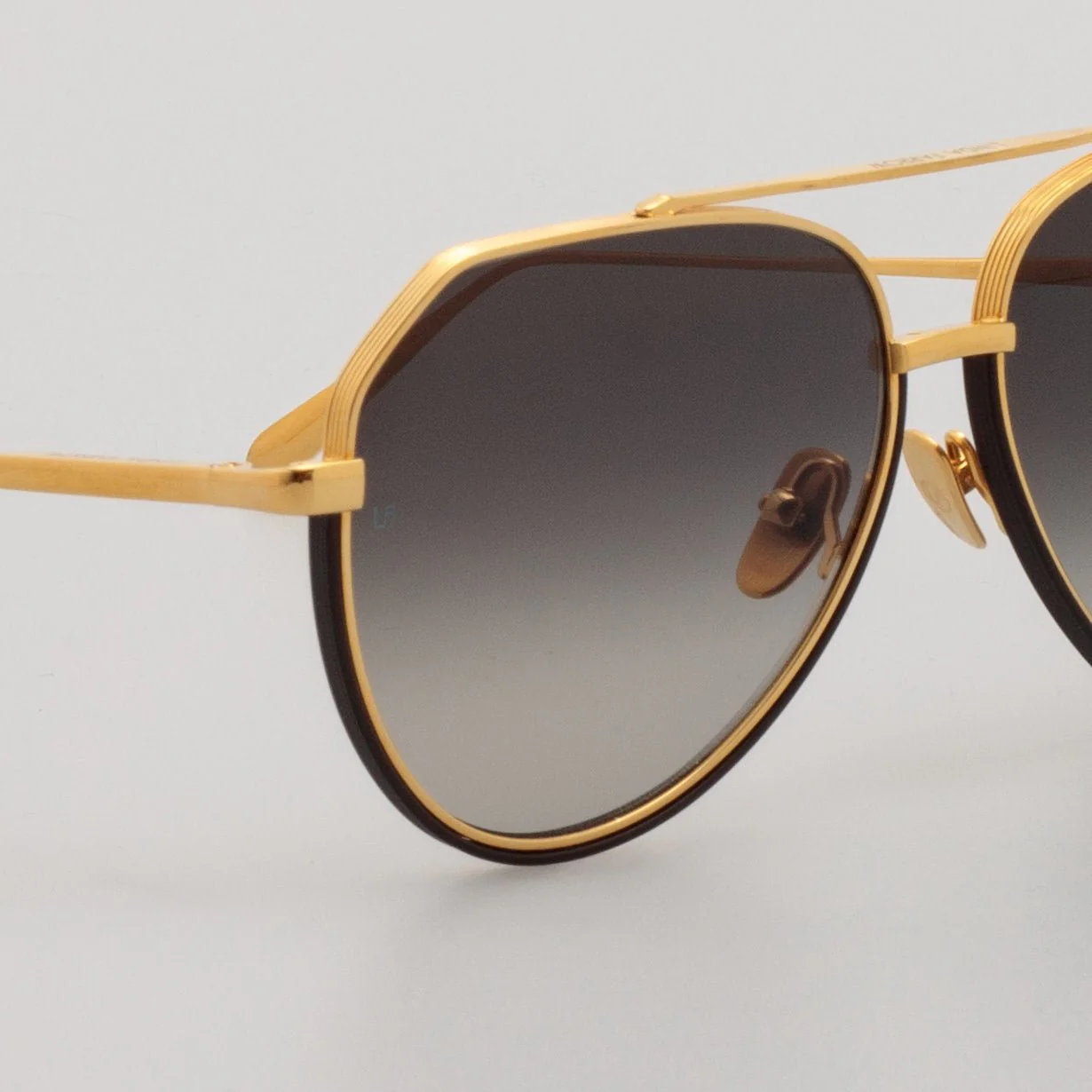Bayer Sunglasses in 22K Gold and Grey - Image 5