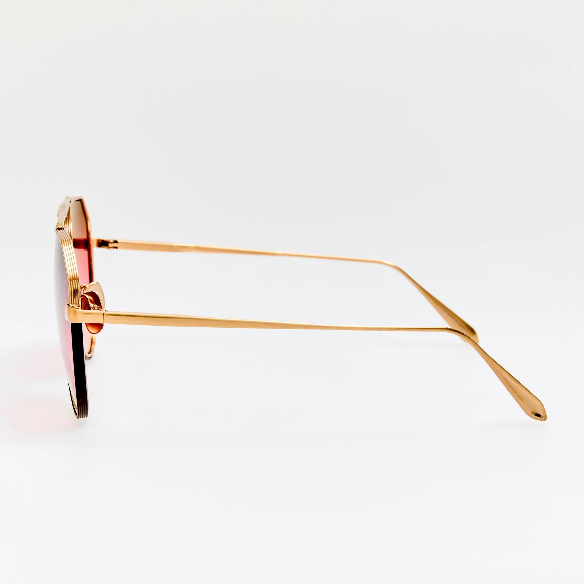 Bayer Sunglasses in Matt Champagne and Pink - Image 4