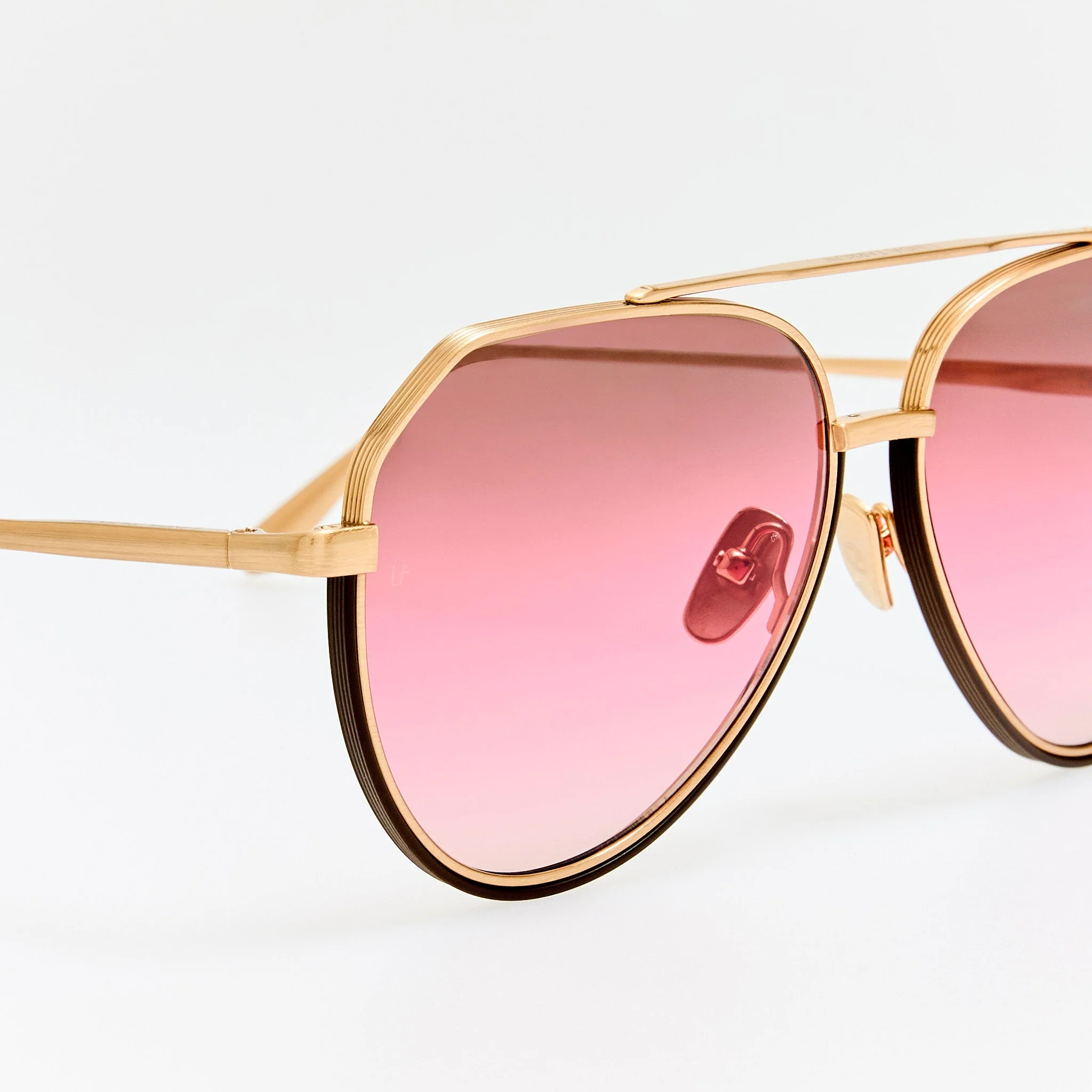 Bayer Sunglasses in Matt Champagne and Pink - Image 5