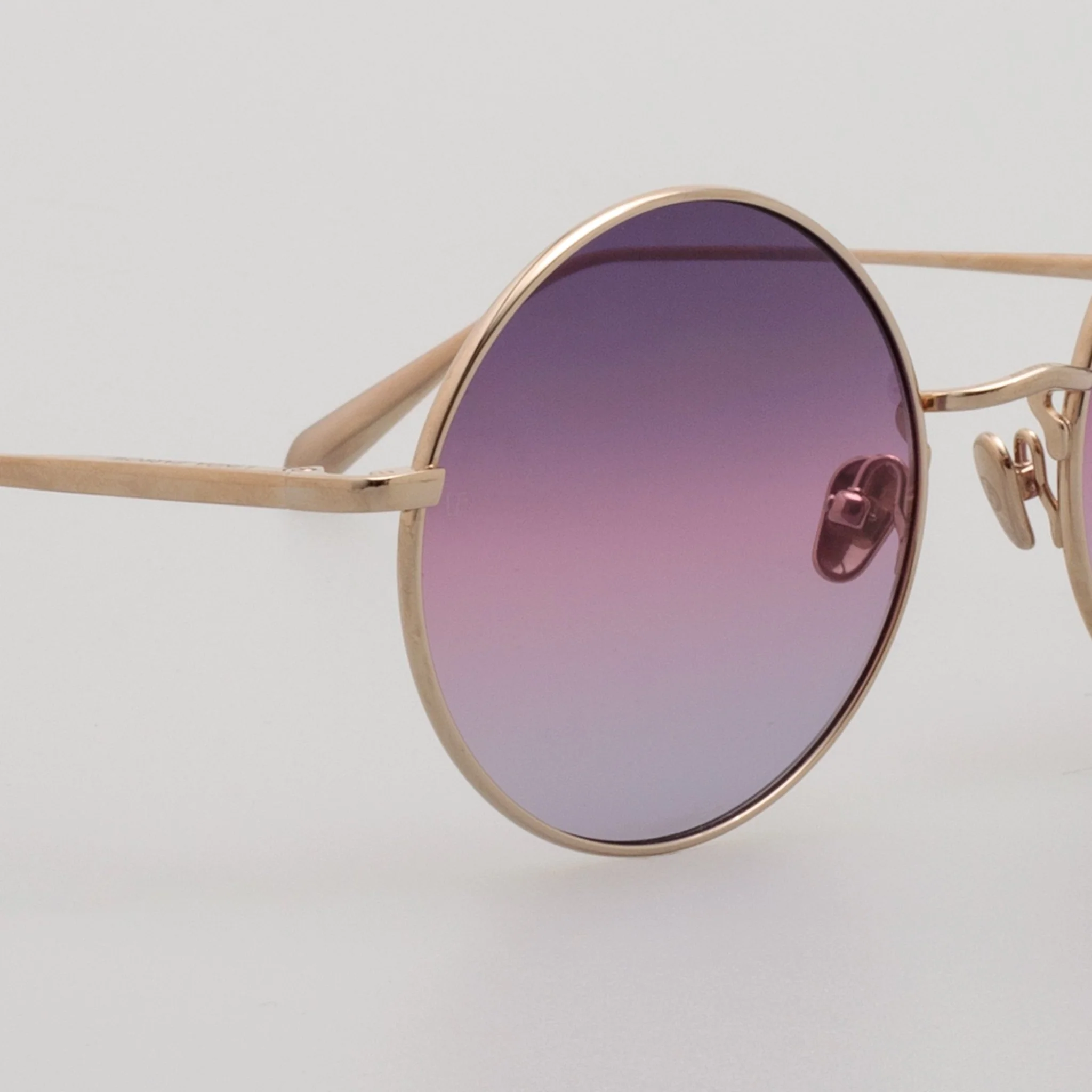 Bea Sunglasses in 22K Gold and Purple - Image 4