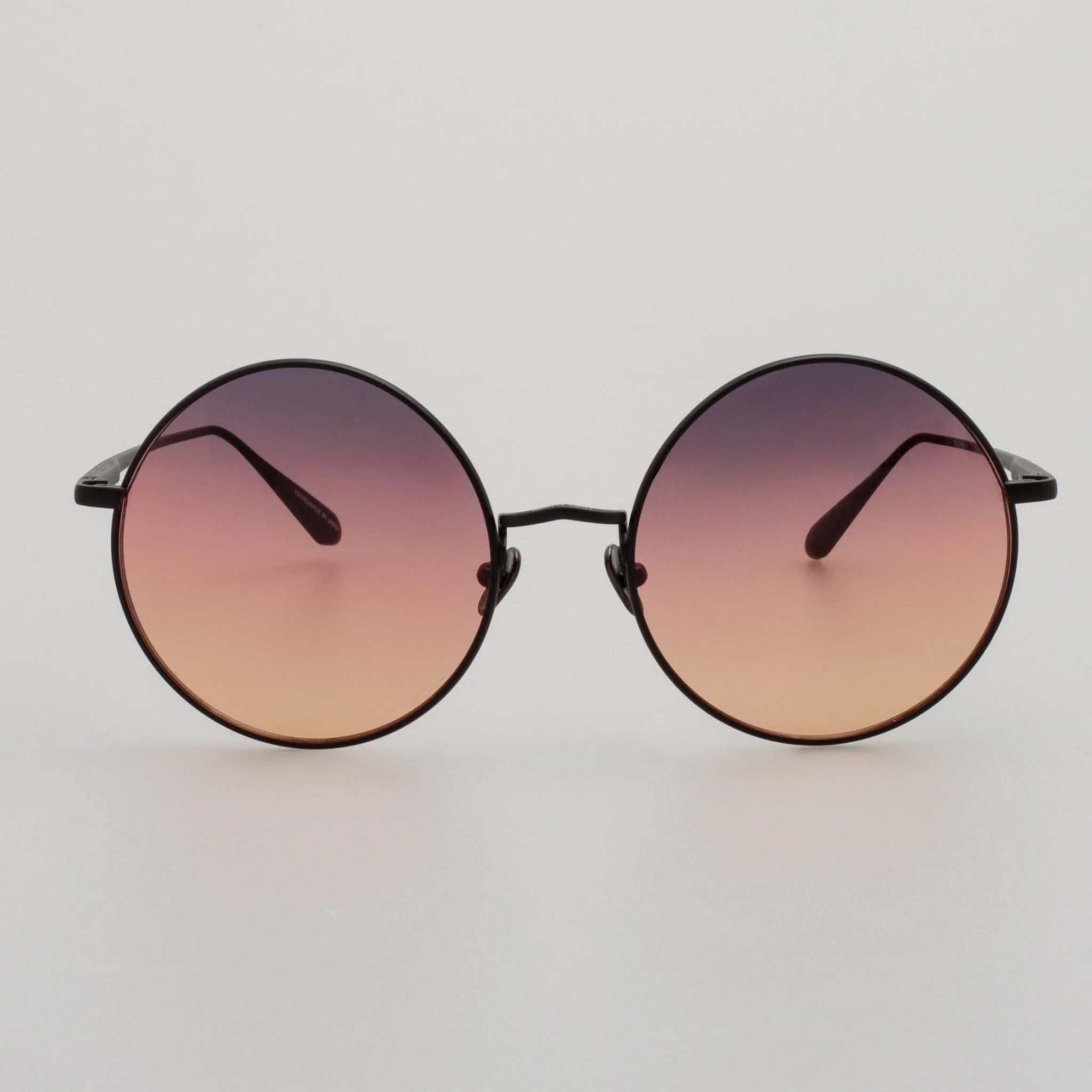 Bea Sunglasses in Matt Nickel and Sunset Lenses