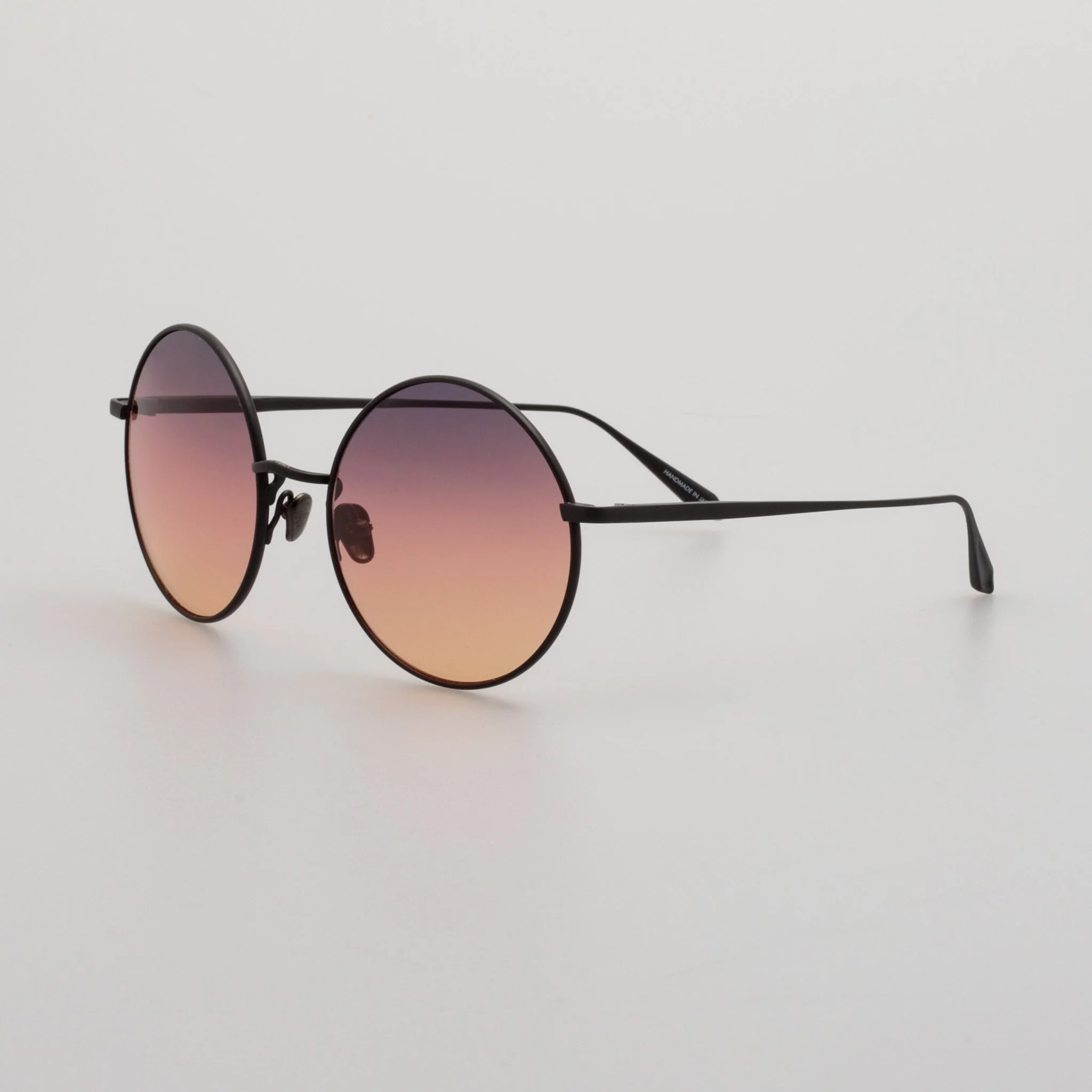 Bea Sunglasses in Matt Nickel and Sunset Lenses - Image 2