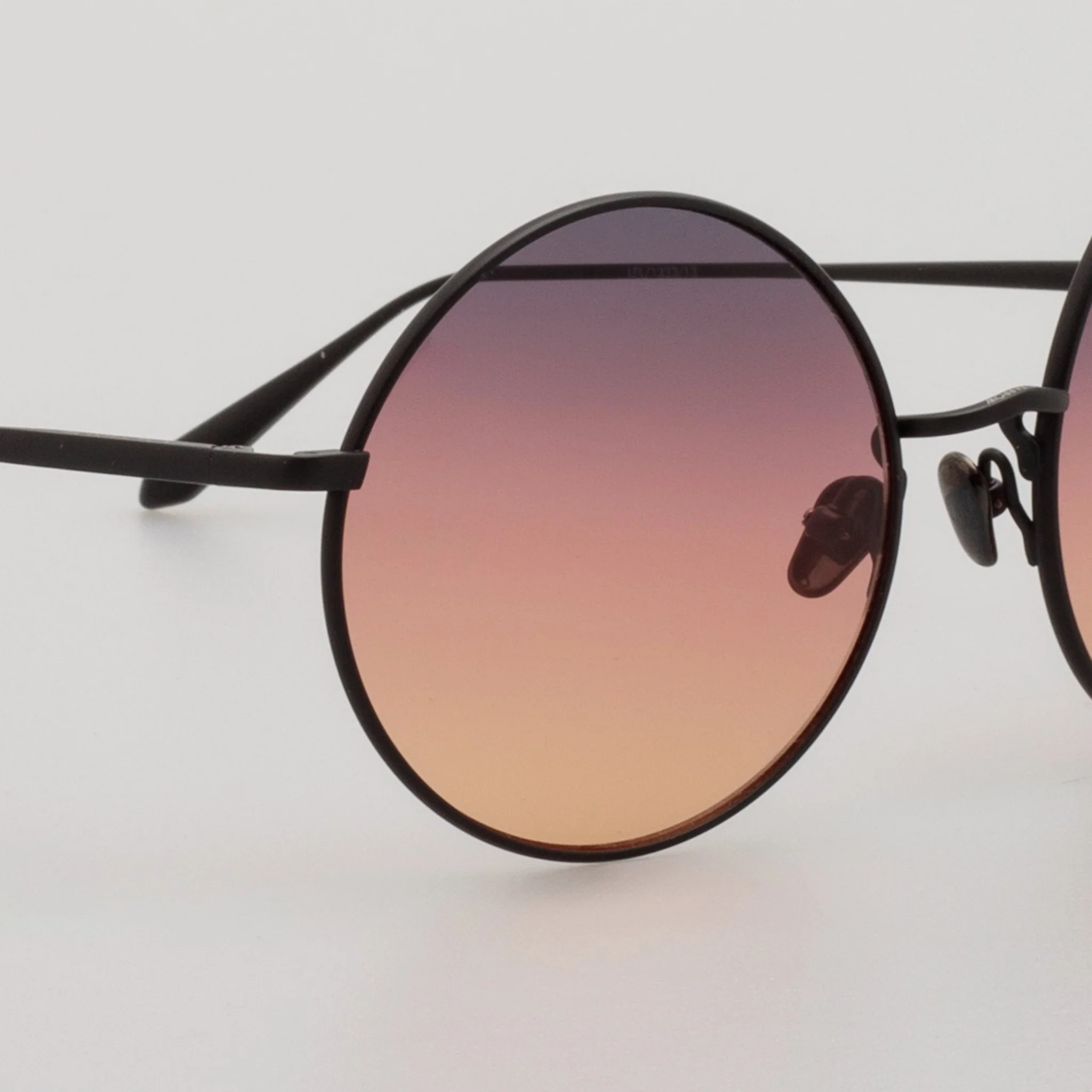 Bea Sunglasses in Matt Nickel and Sunset Lenses - Image 4