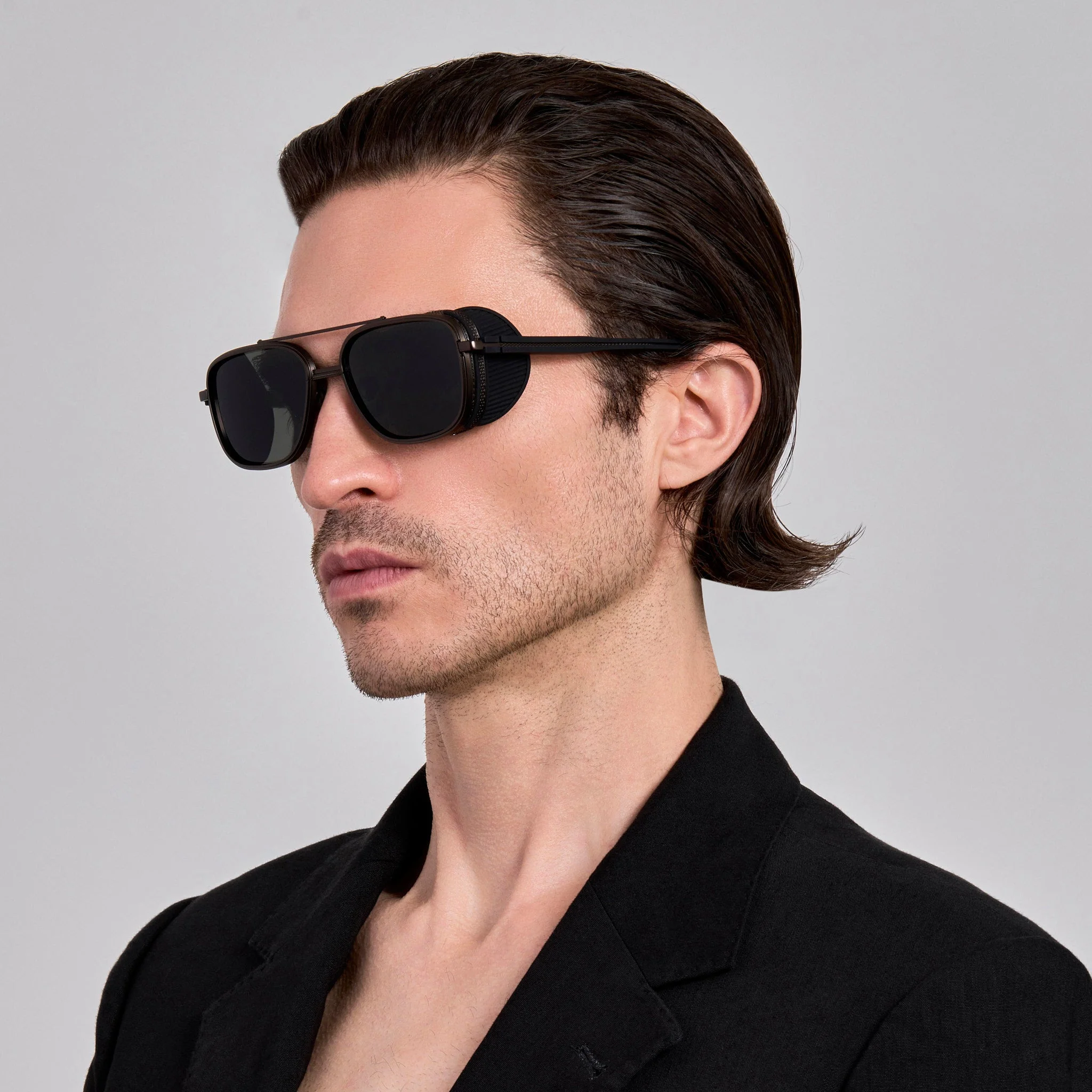 Boyd Explorer Sunglasses in Matt Black Nickel - Image 3