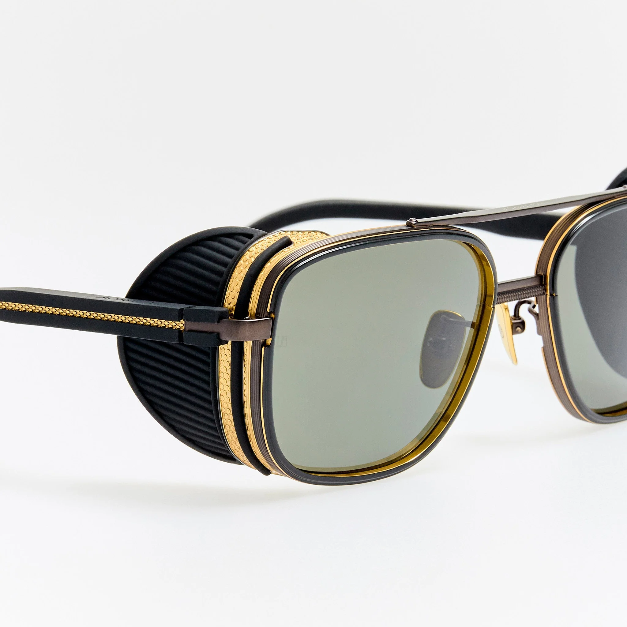 Boyd Explorer Sunglasses in Matt Nickel and 22K Gold - Image 6